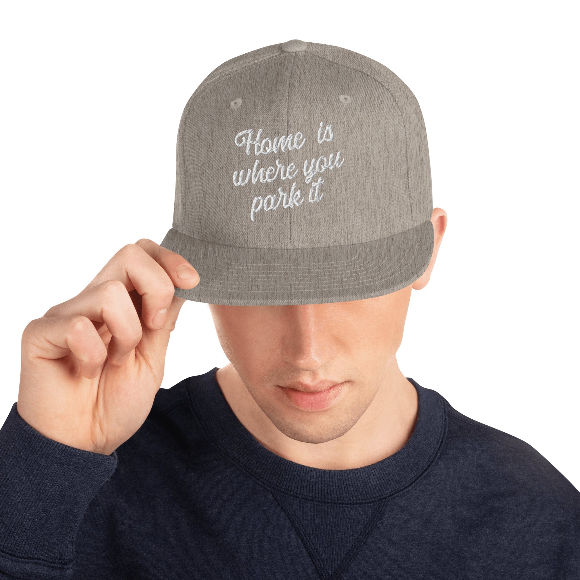 Casquette Snapback Wool Blend Home is where you park it