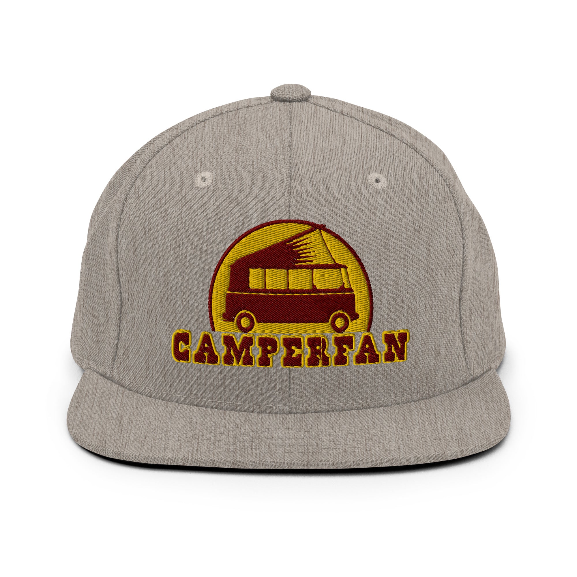 Casquette Snapback Wool Blend Camperfan marroon/yellow