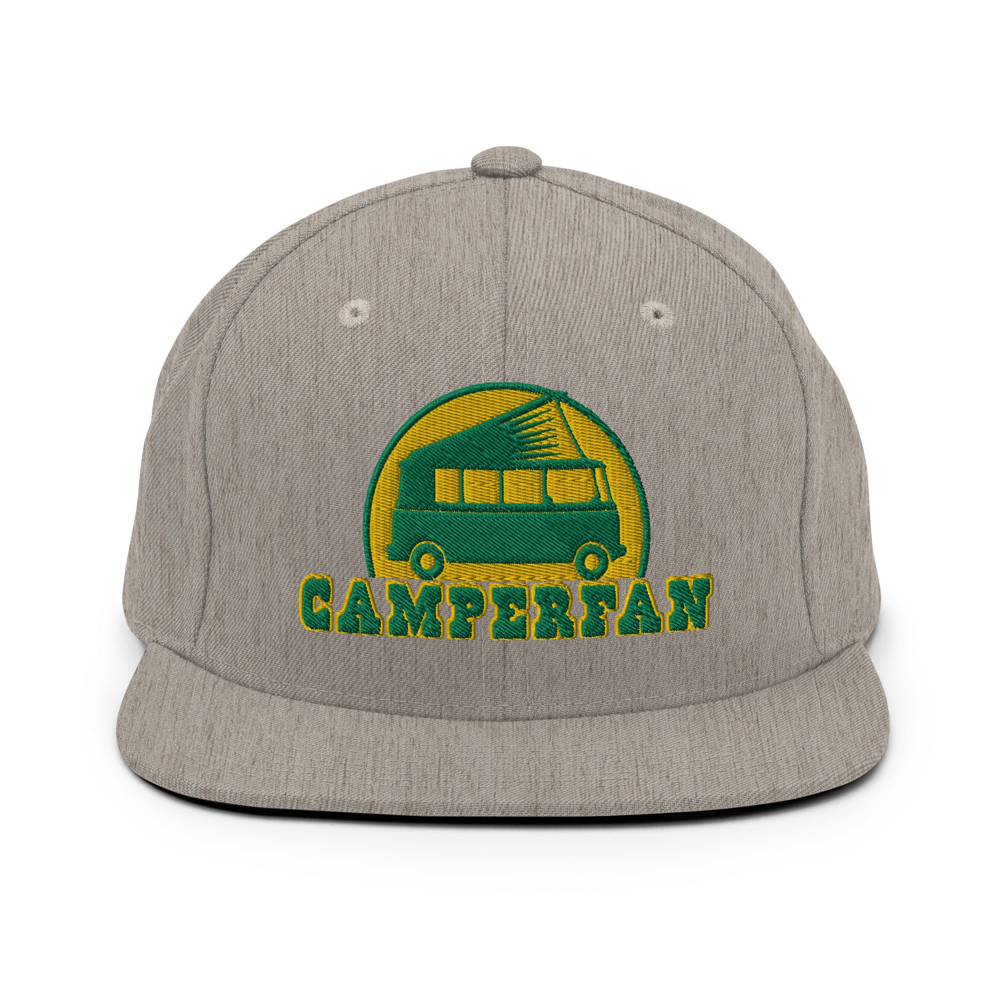 Casquette Snapback Wool Blend Camperfan green/yellow
