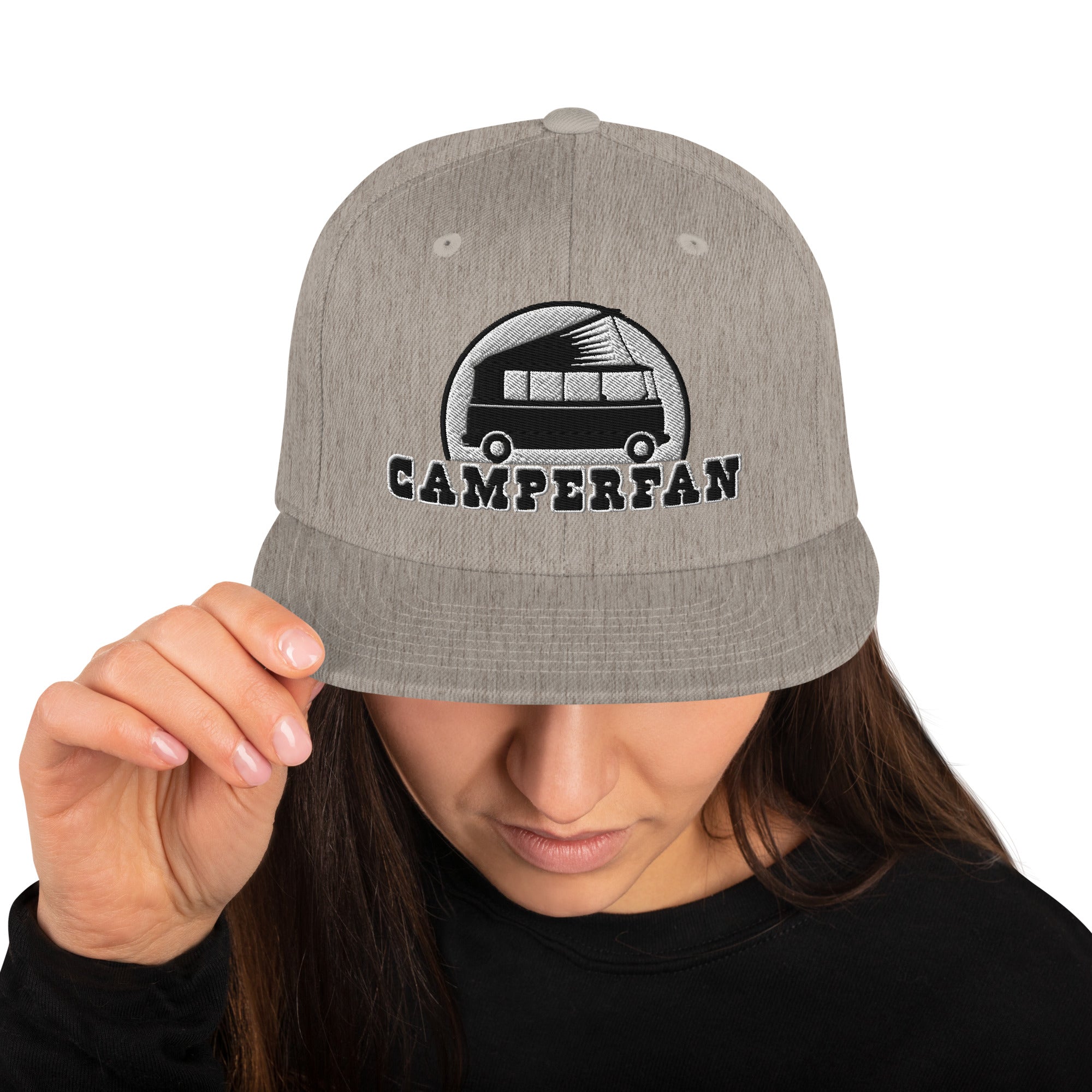 Casquette Snapback Wool Blend Camperfan white/black