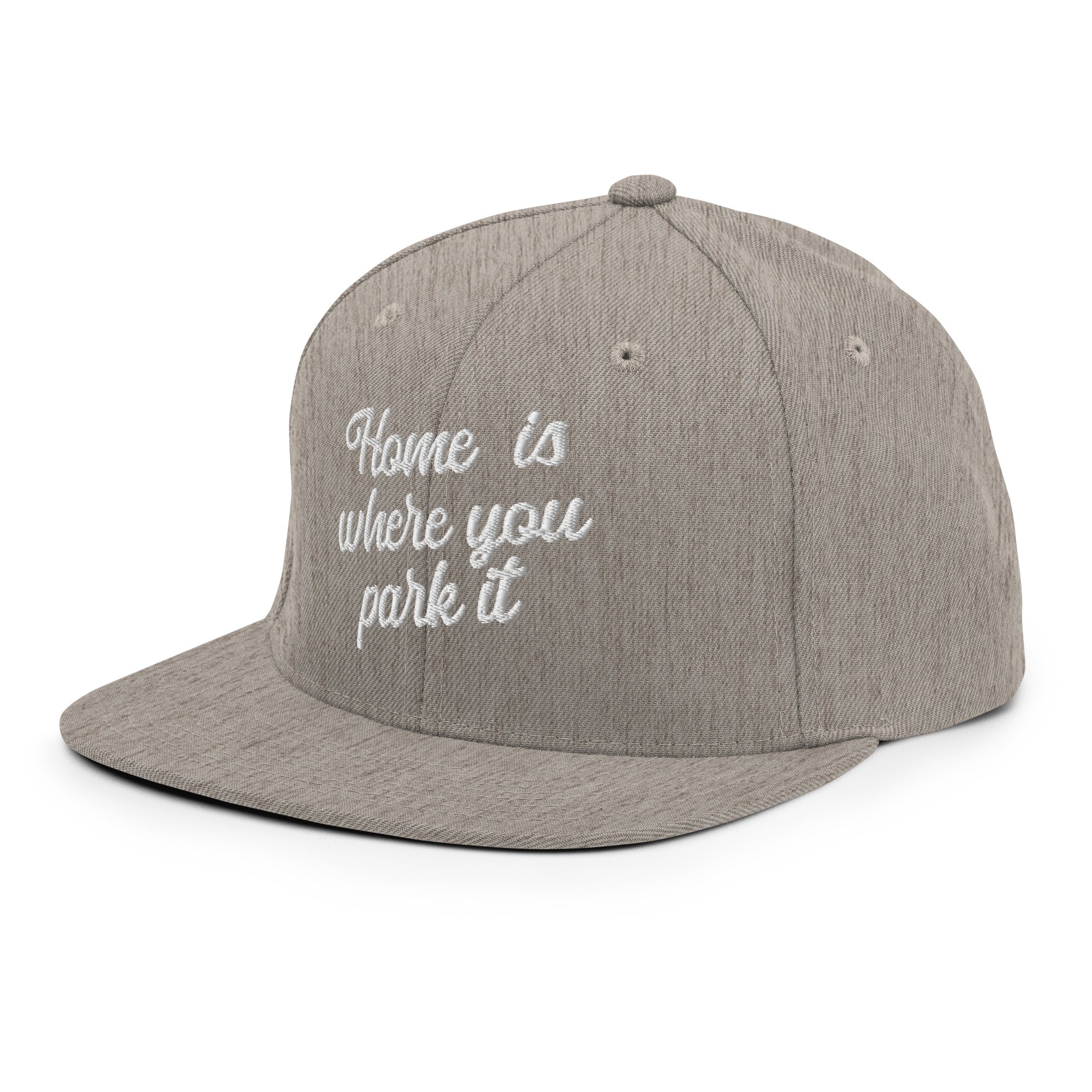 Casquette Snapback Wool Blend Home is where you park it