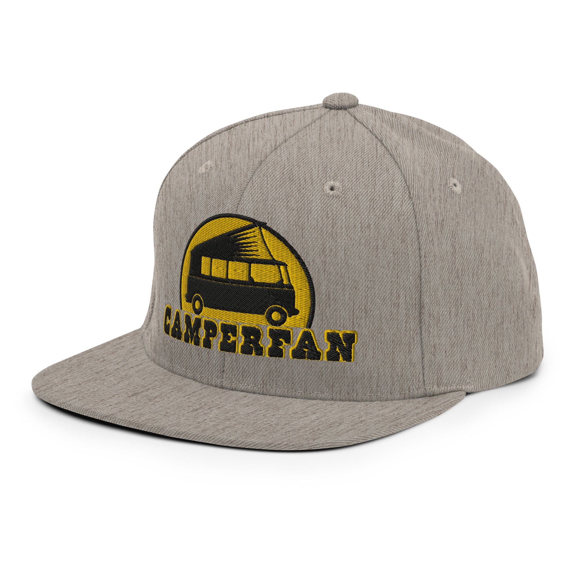 Casquette Snapback Wool Blend Camperfan black/yellow