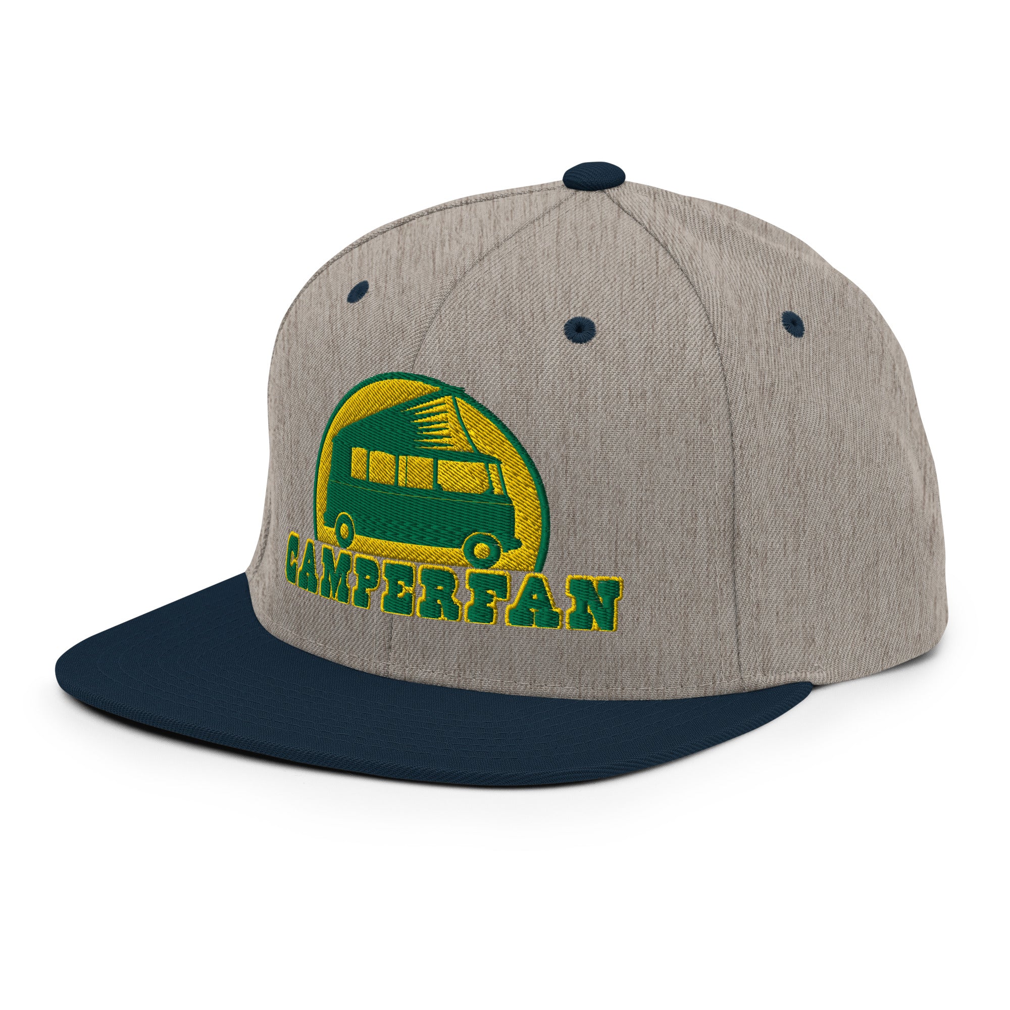 Casquette Snapback Wool Blend bicolore Camperfan green/yellow