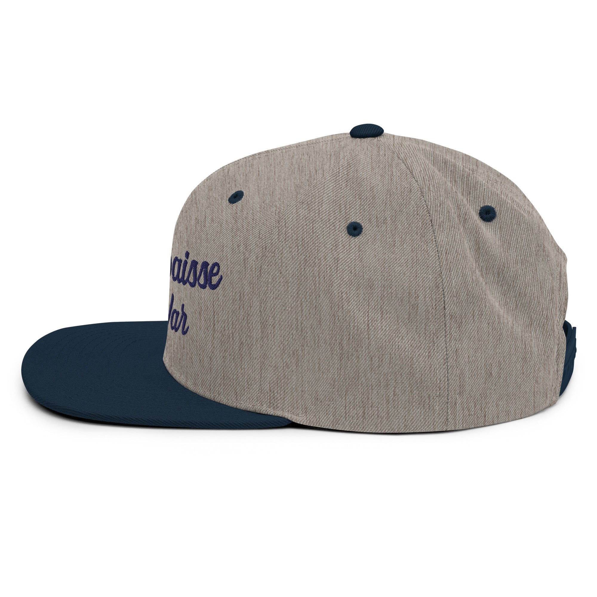 Casquette Snapback Wool Blend bicolore Make Bouillabaisse Not War Navy