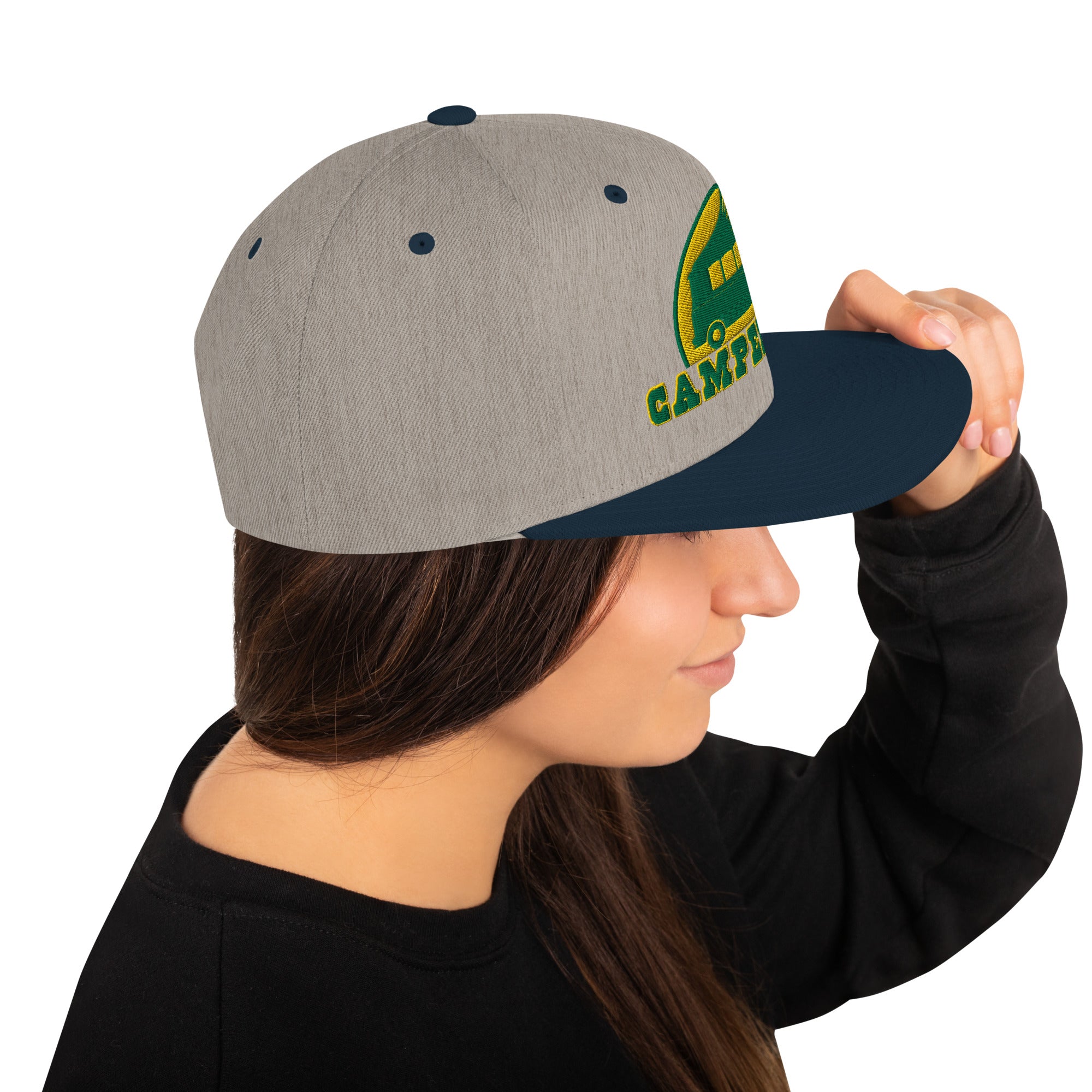 Casquette Snapback Wool Blend bicolore Camperfan green/yellow