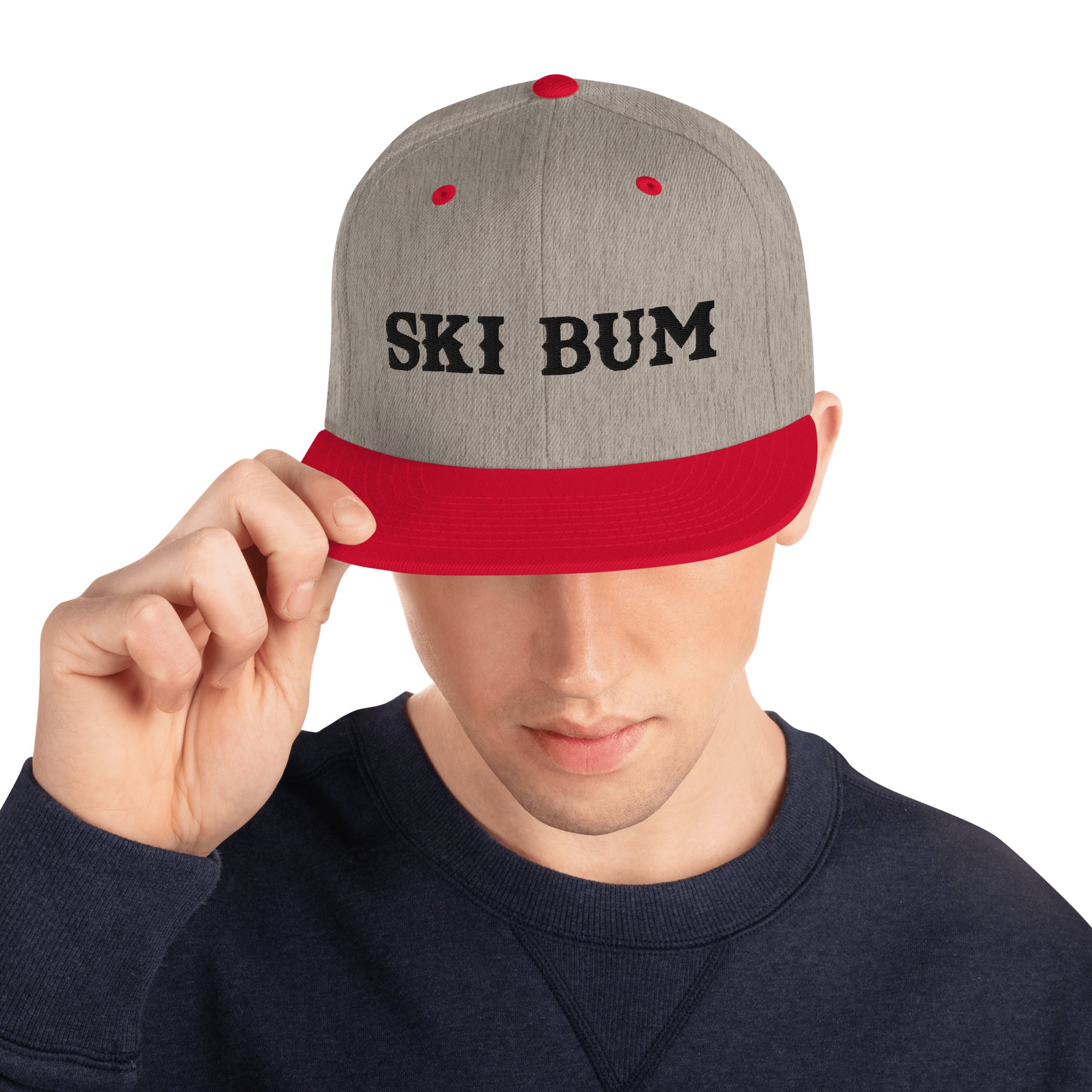Casquette Snapback Wool Blend bicolore Ski Bum Black