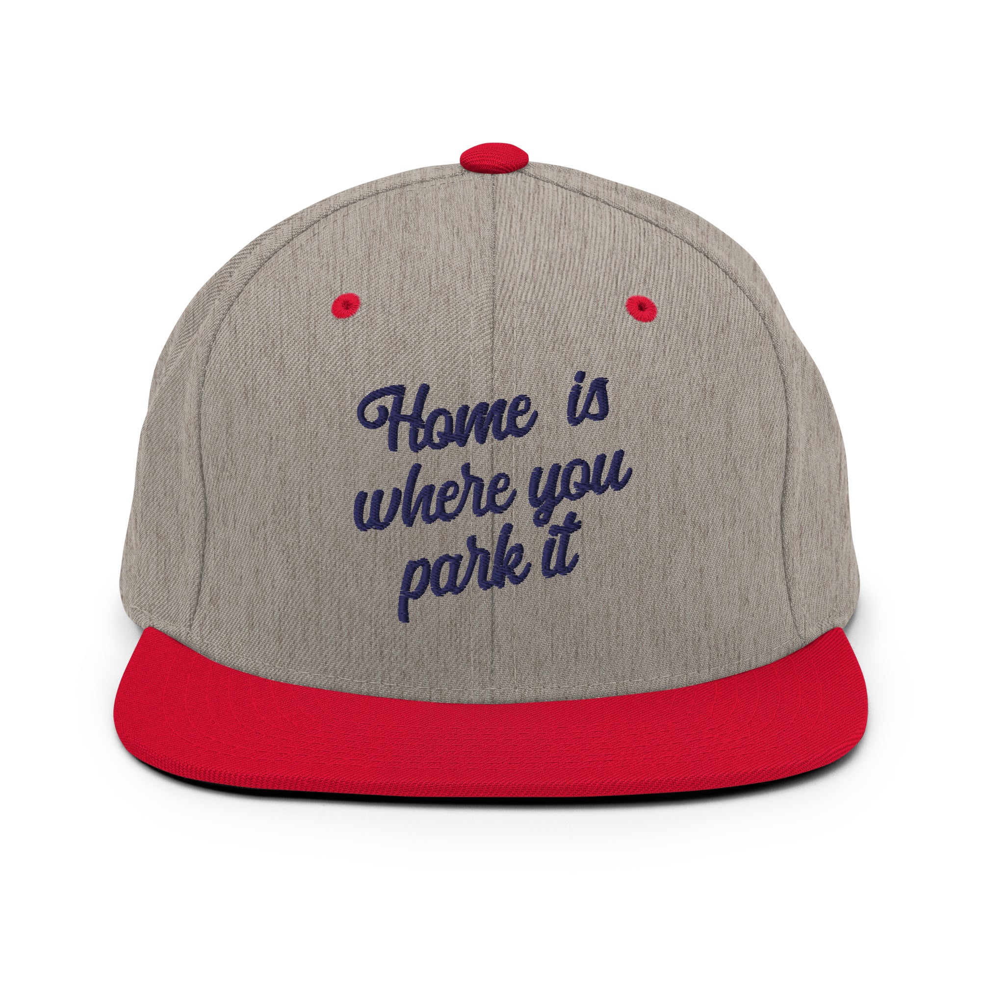 Casquette Snapback Wool Blend bicolore Home is where you park it Navy