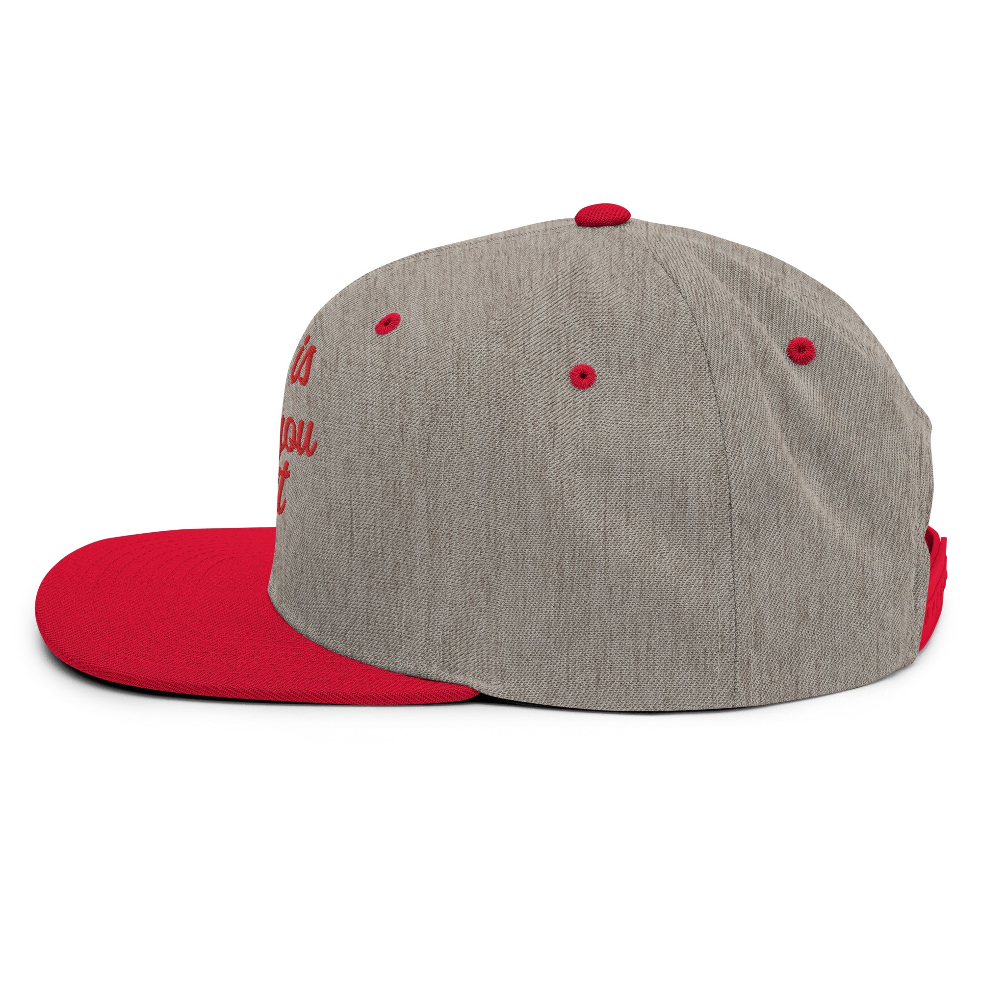 Casquette Snapback Wool Blend bicolore Home is where you park it Red