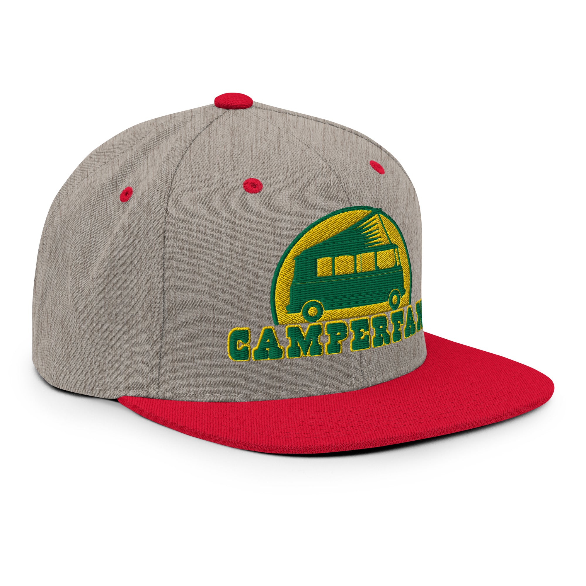 Casquette Snapback Wool Blend bicolore Camperfan green/yellow