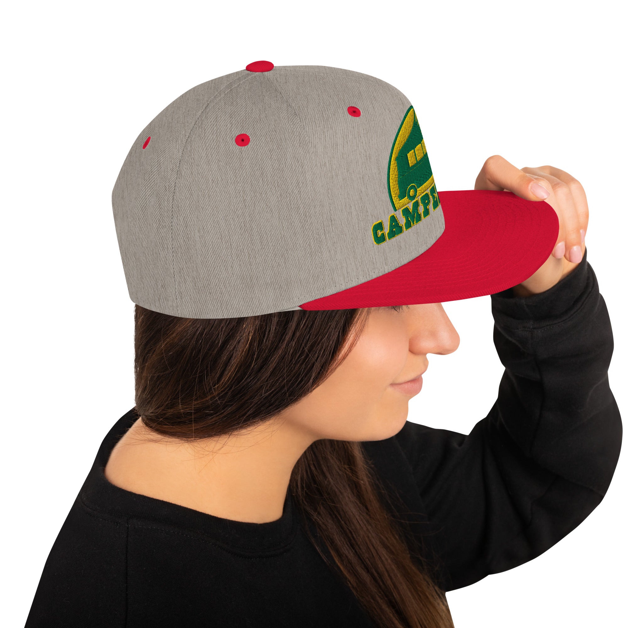 Casquette Snapback Wool Blend bicolore Camperfan green/yellow