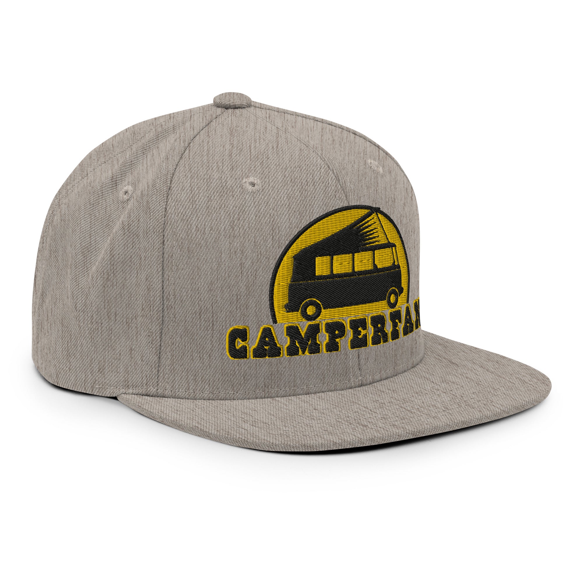 Casquette Snapback Wool Blend Camperfan black/yellow