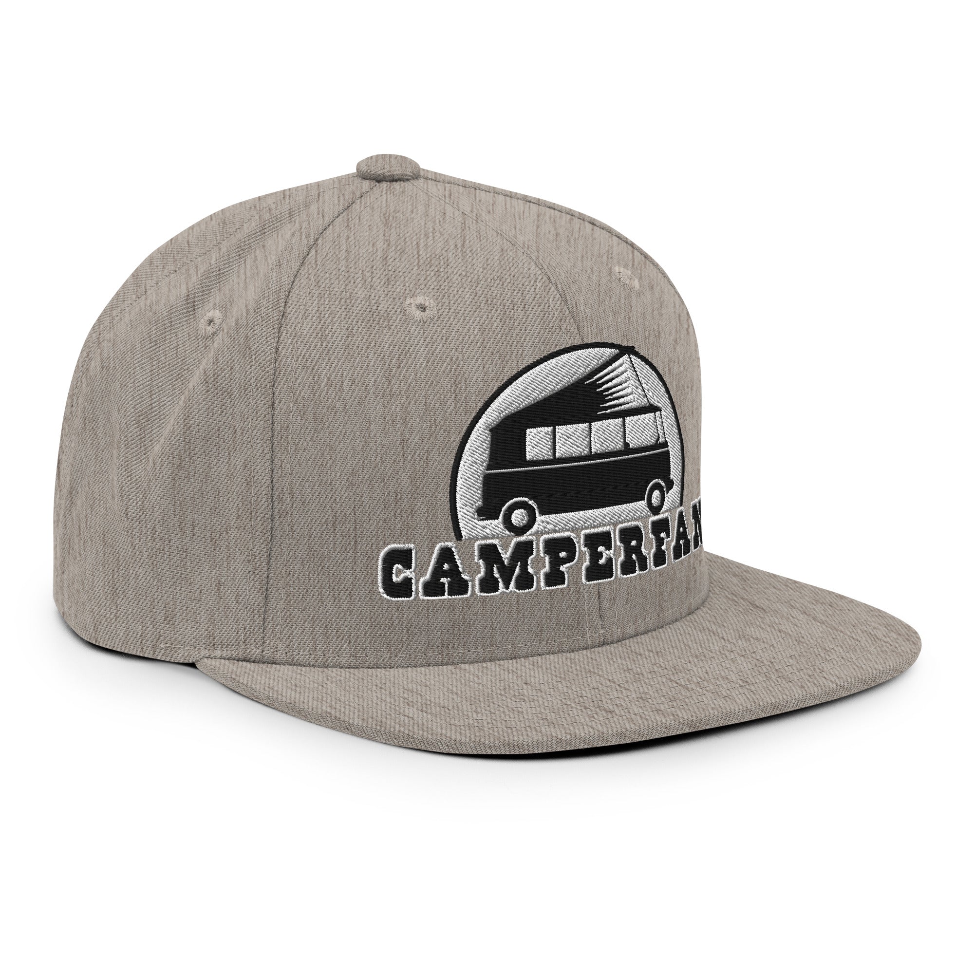 Casquette Snapback Wool Blend Camperfan white/black