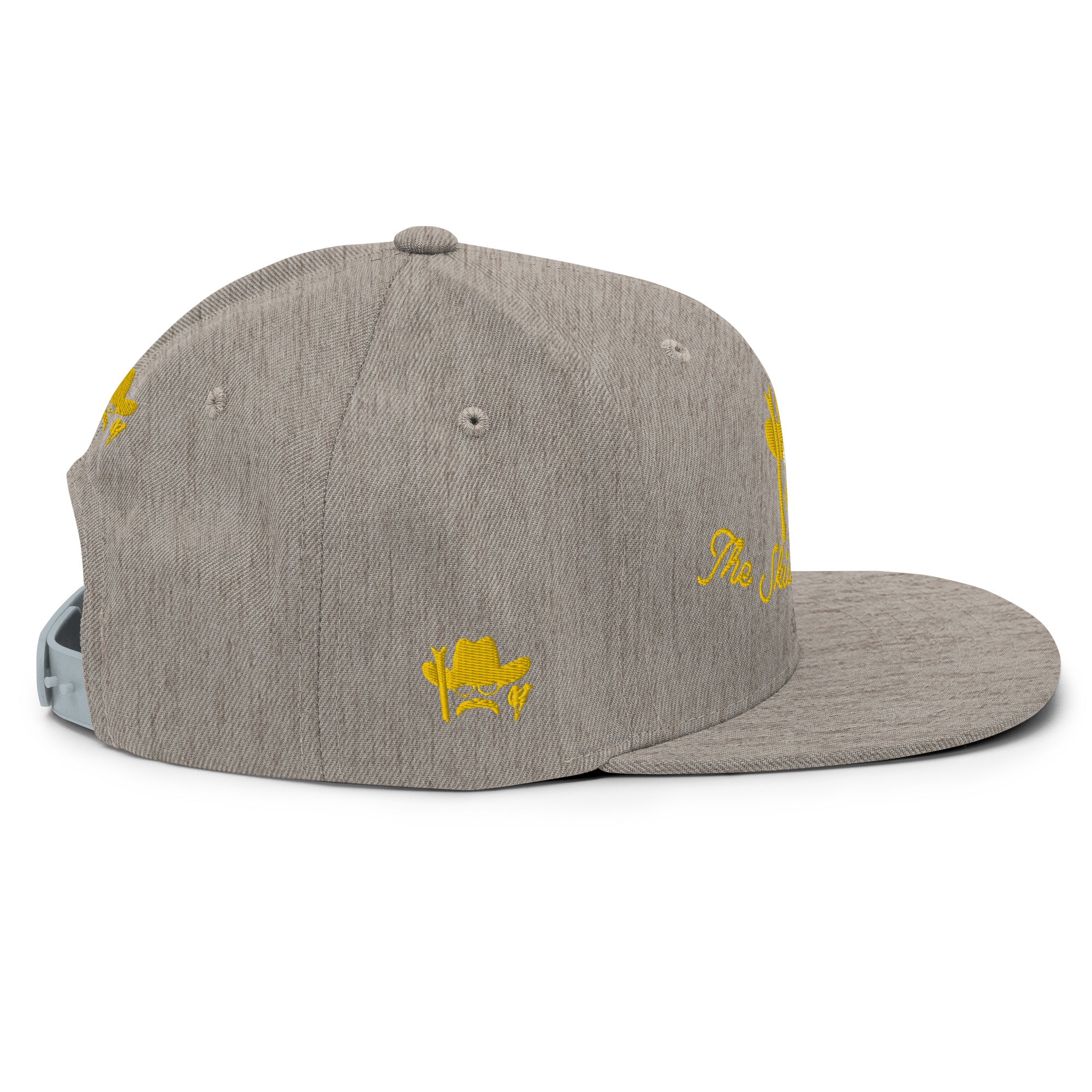 Casquette Snapback Wool Blend The Skiing Cowboy doré brodé sur 3 côtés