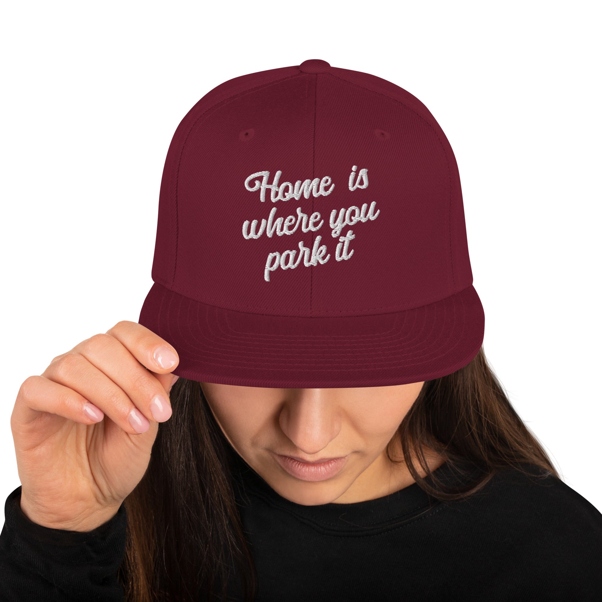 Casquette Snapback Wool Blend Home is where you park it