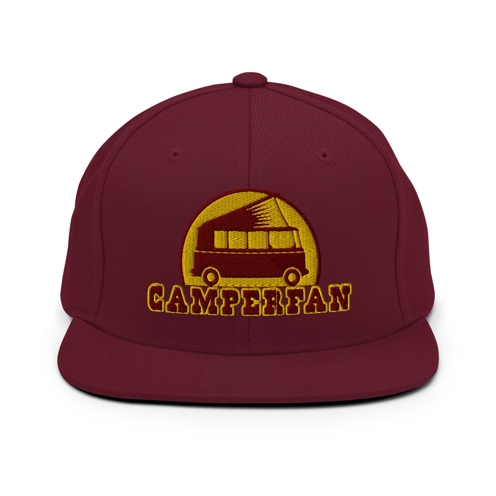 Casquette Snapback Wool Blend Camperfan marroon/yellow