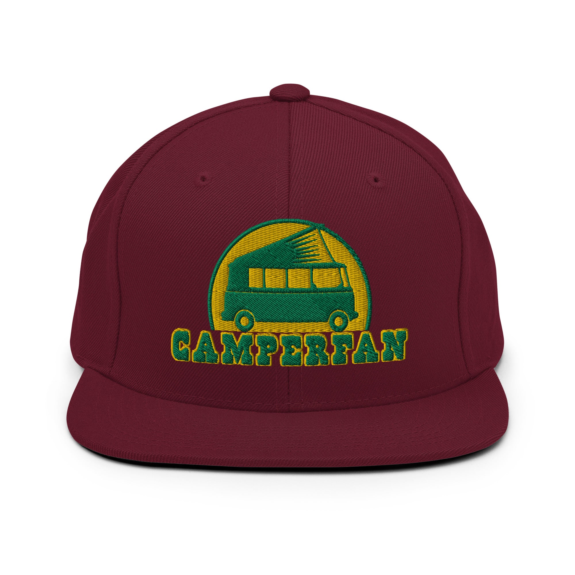 Casquette Snapback Wool Blend Camperfan green/yellow