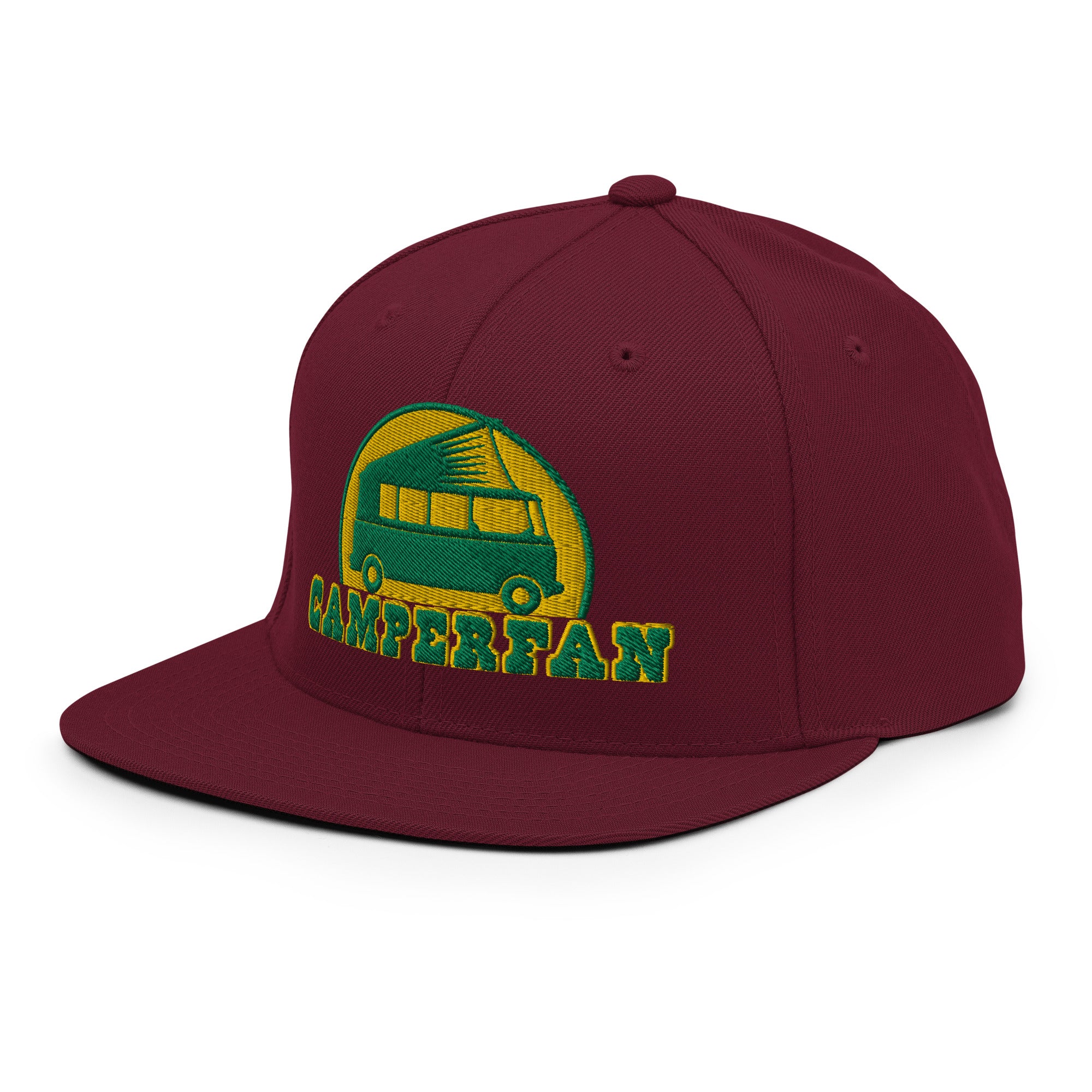Casquette Snapback Wool Blend Camperfan green/yellow