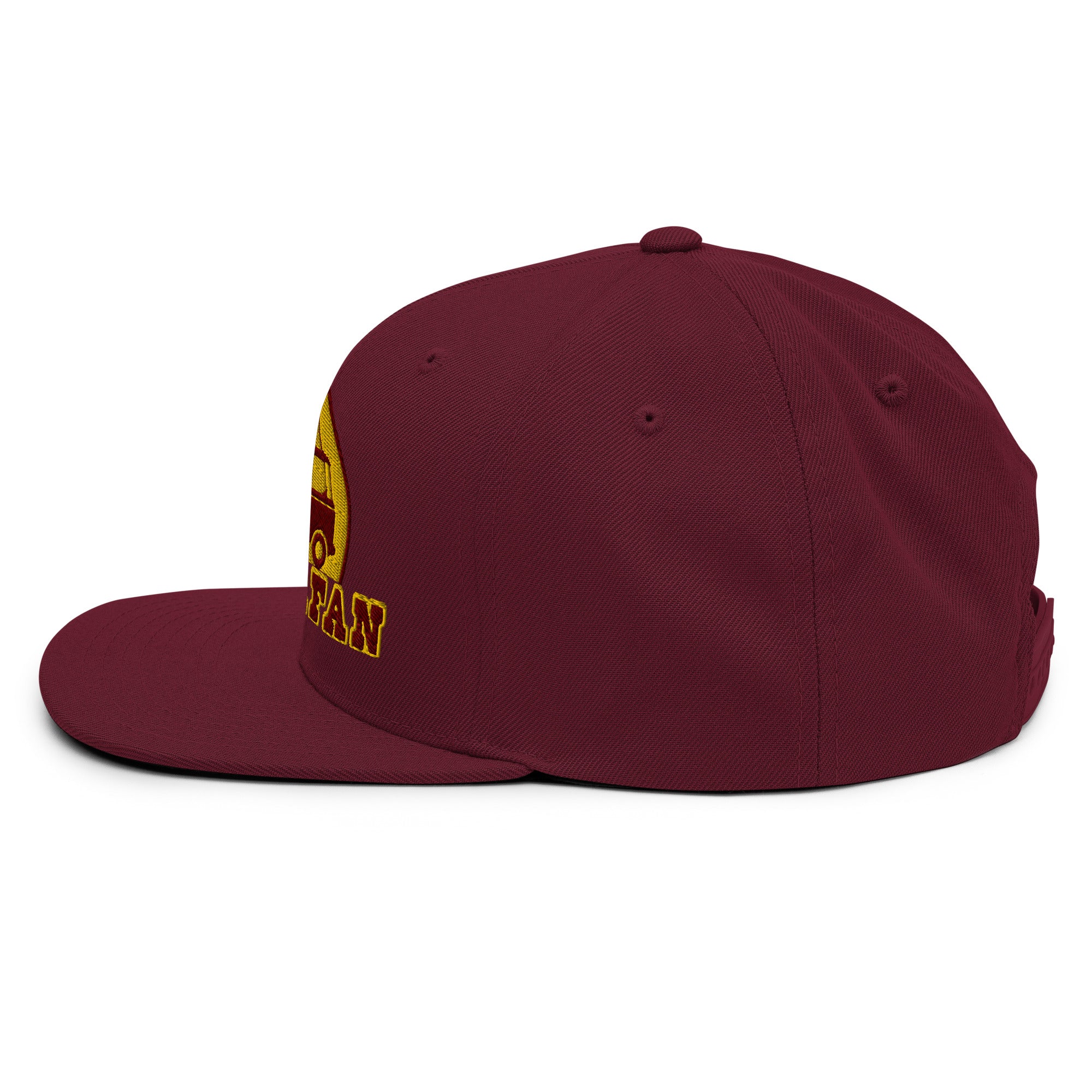 Casquette Snapback Wool Blend Camperfan marroon/yellow