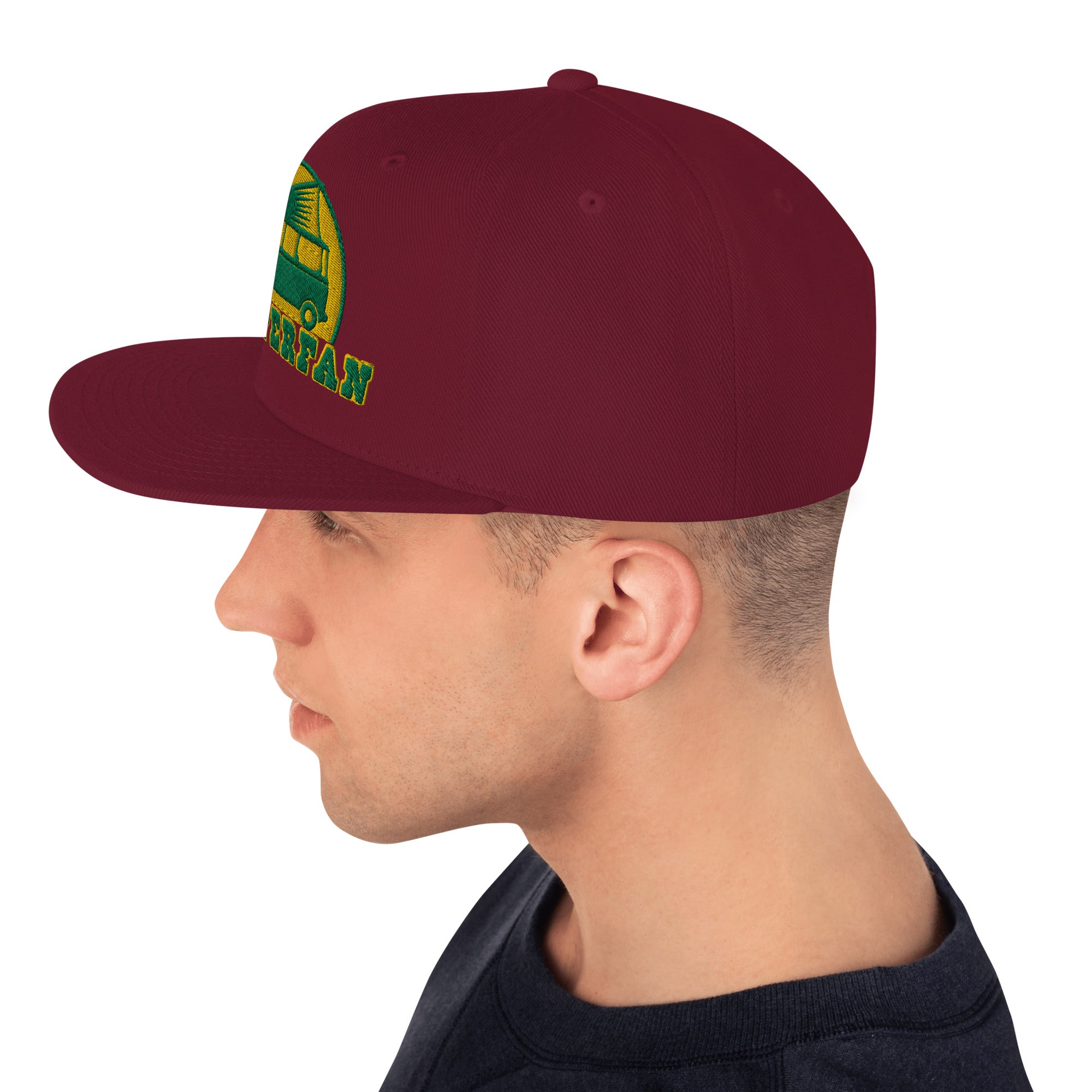 Casquette Snapback Wool Blend Camperfan green/yellow