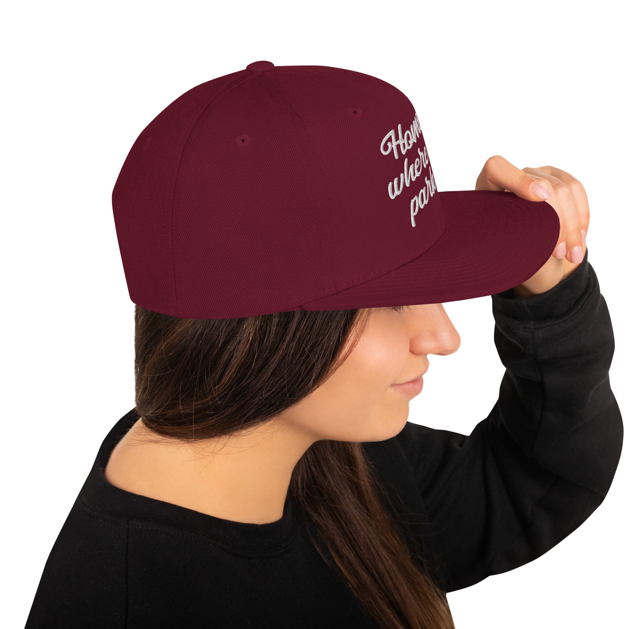 Casquette Snapback Wool Blend Home is where you park it