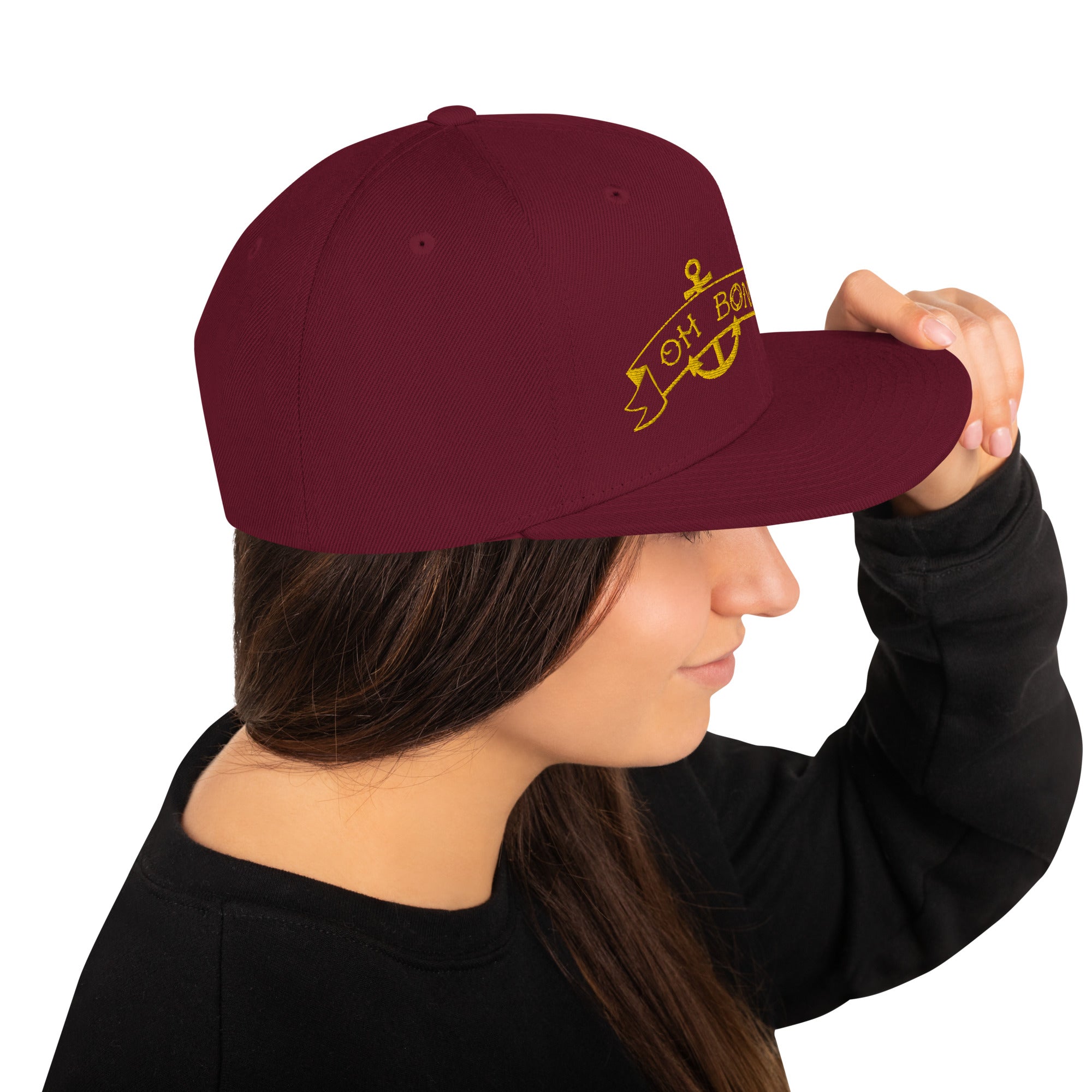 Casquette Snapback Wool Blend Oh Bonne Mer Tattoo Gold