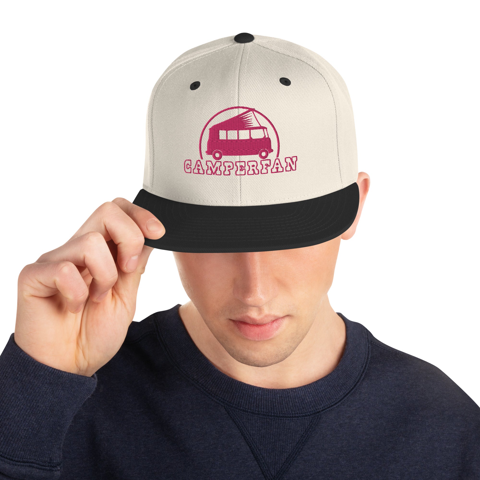 Casquette Snapback Wool Blend bicolore Camperfan flamingo