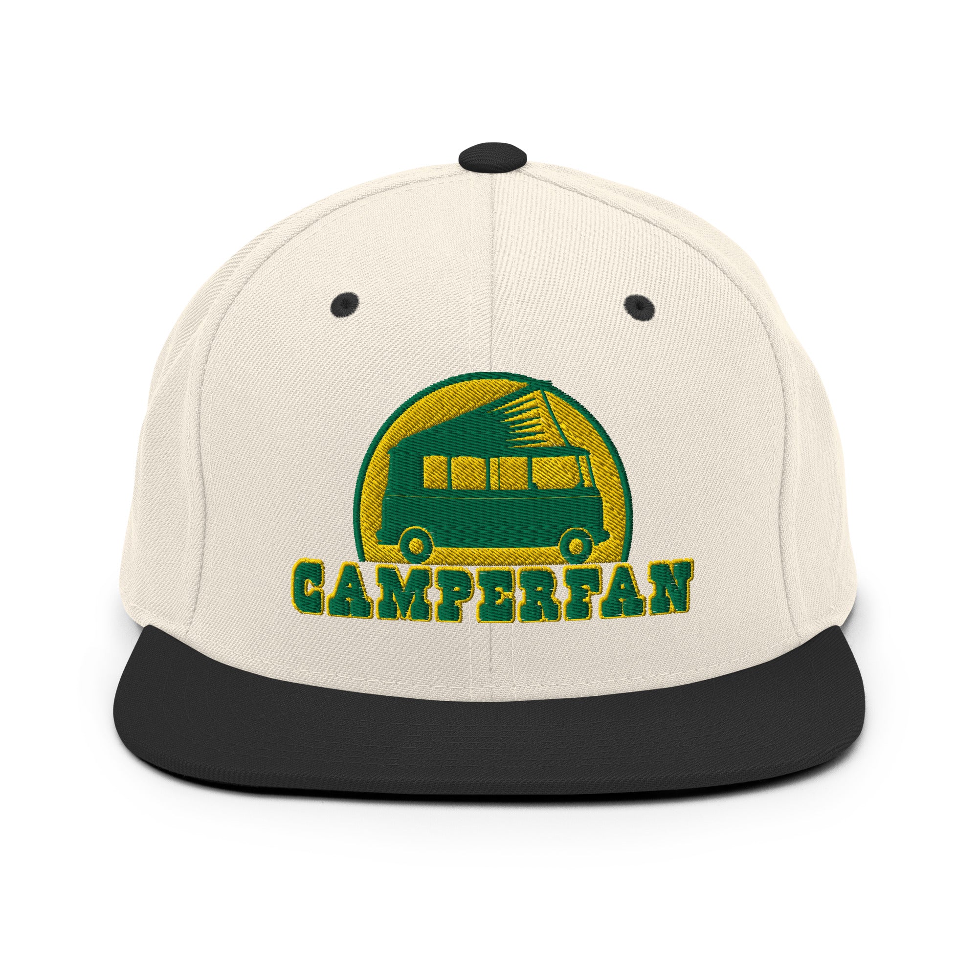 Casquette Snapback Wool Blend bicolore Camperfan green/yellow