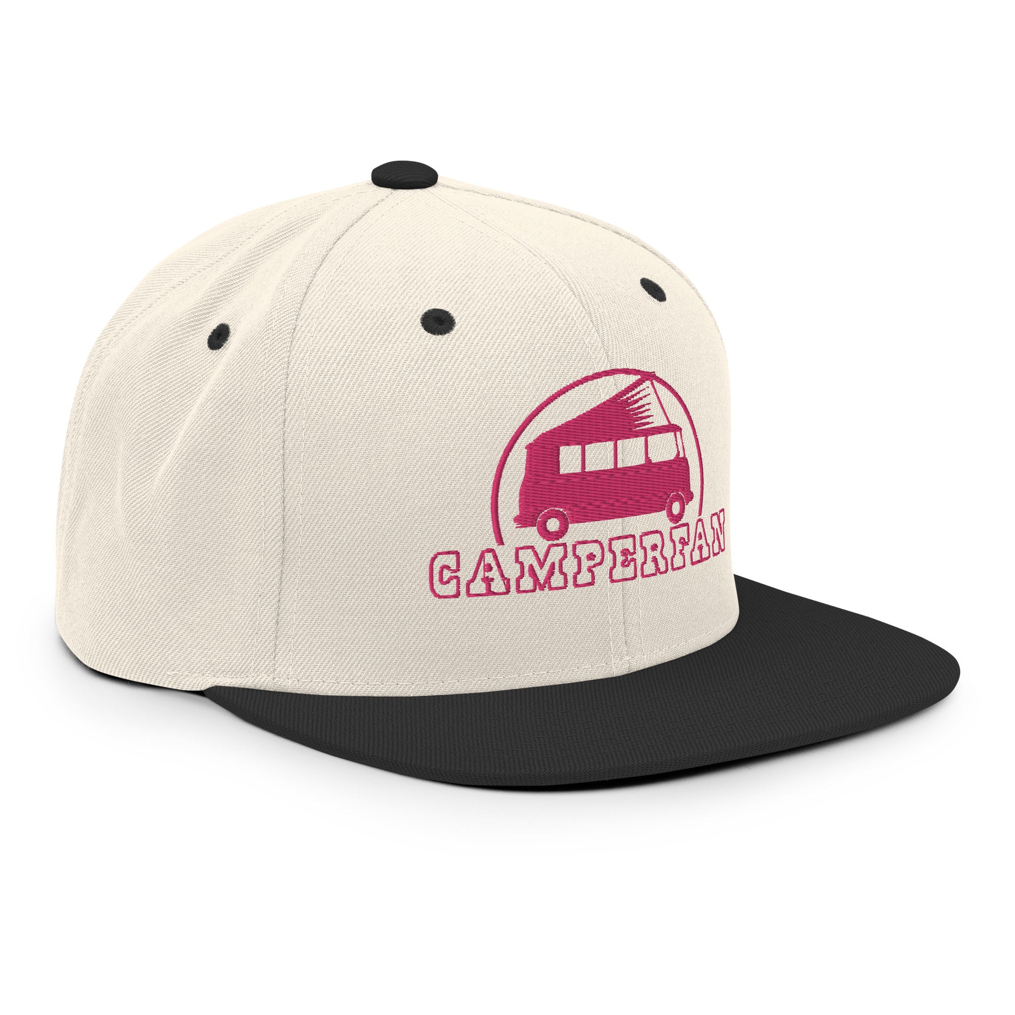 Casquette Snapback Wool Blend bicolore Camperfan flamingo