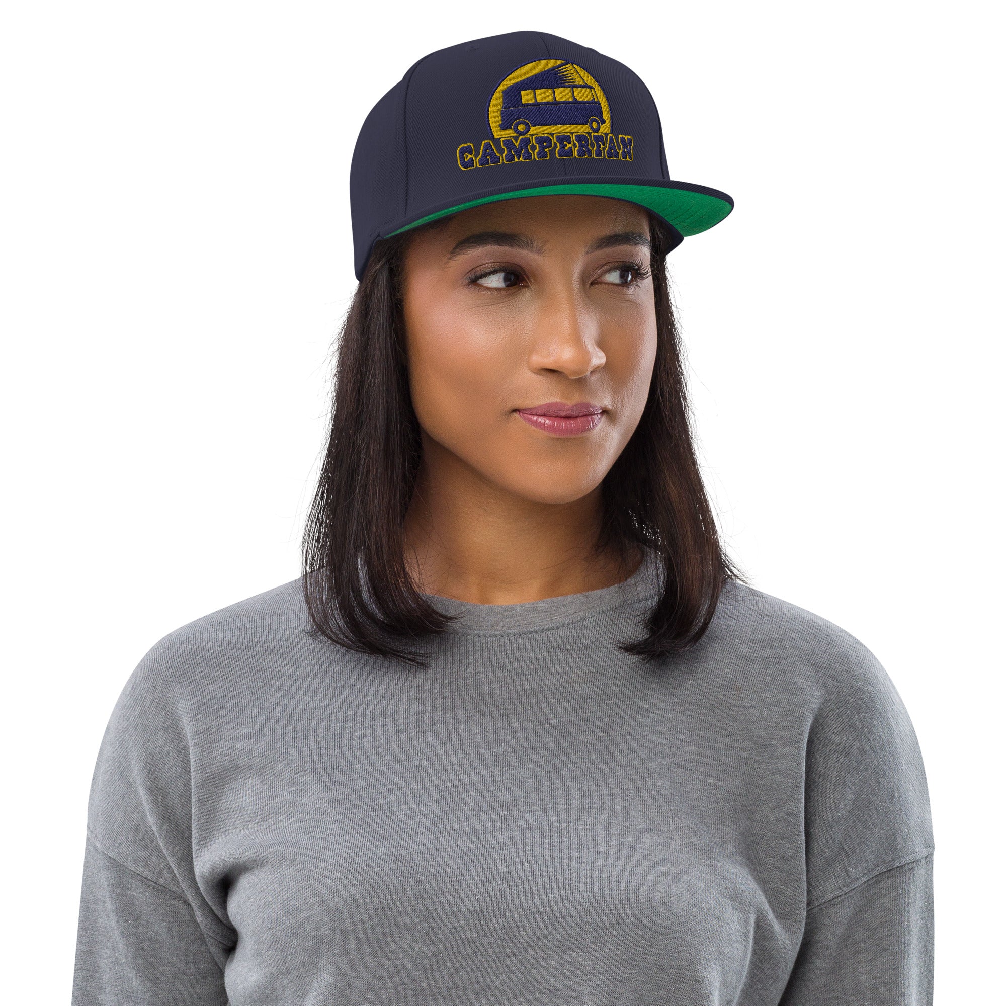 Casquette Snapback Wool Blend Camperfan navy/yellow