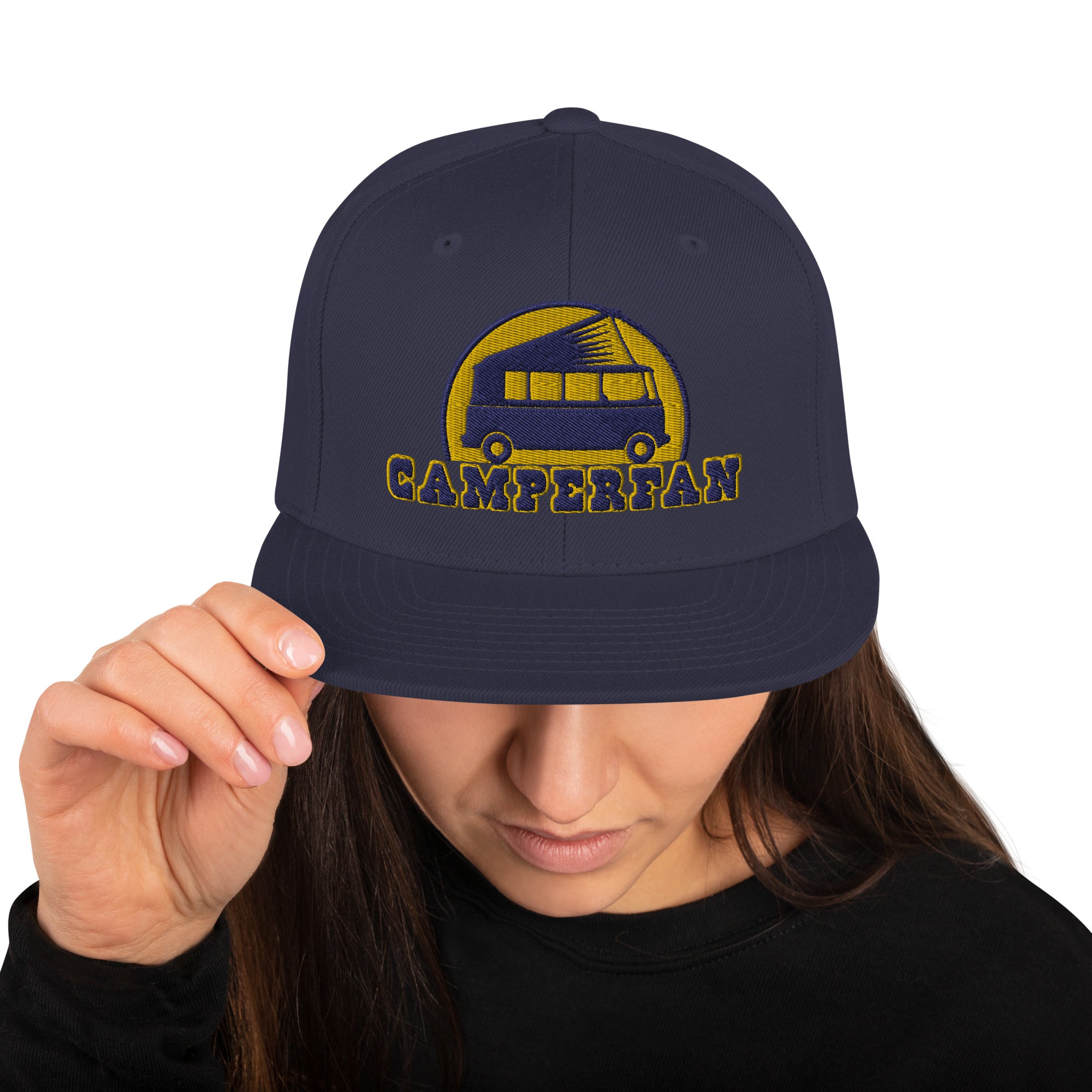 Casquette Snapback Wool Blend Camperfan navy/yellow