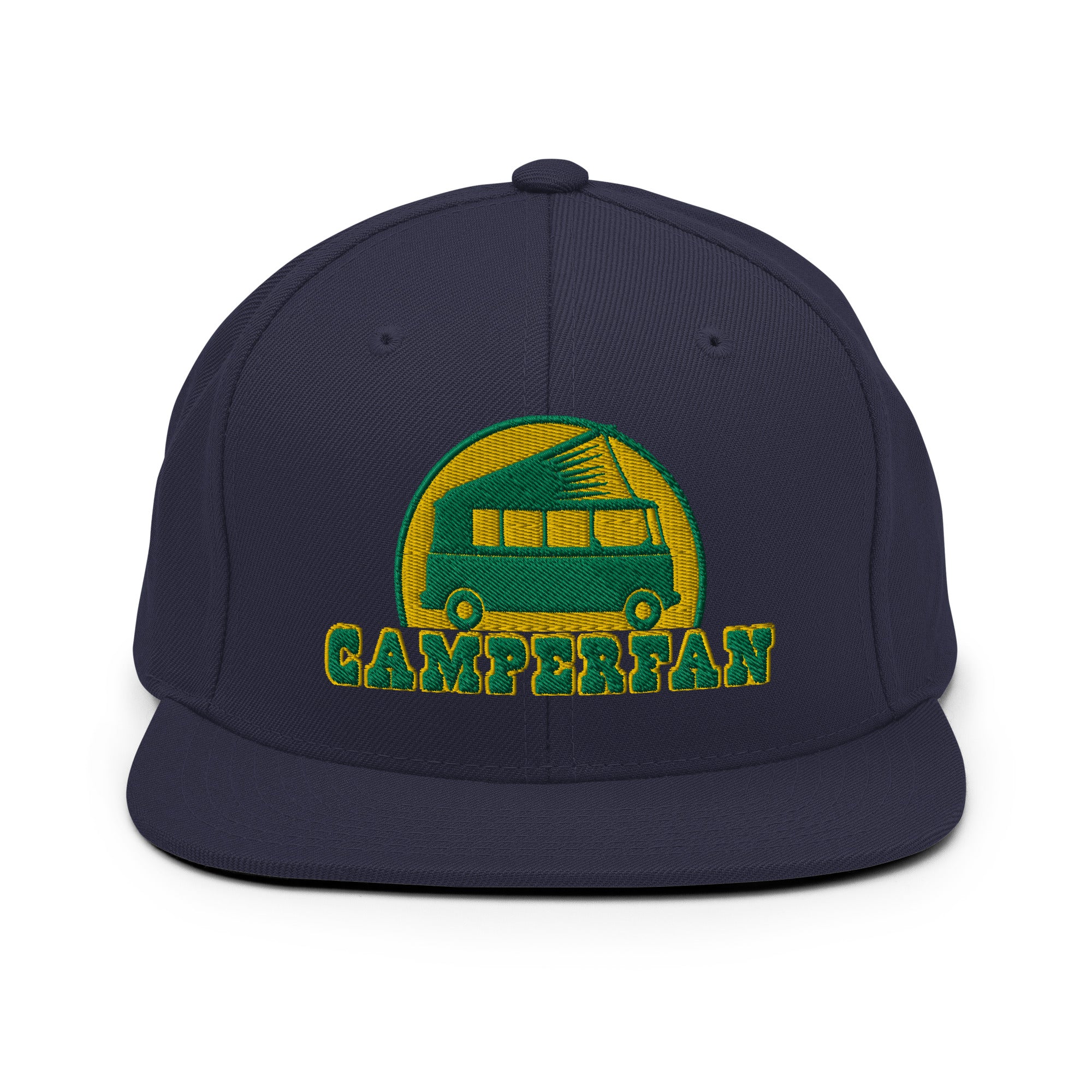 Casquette Snapback Wool Blend Camperfan green/yellow