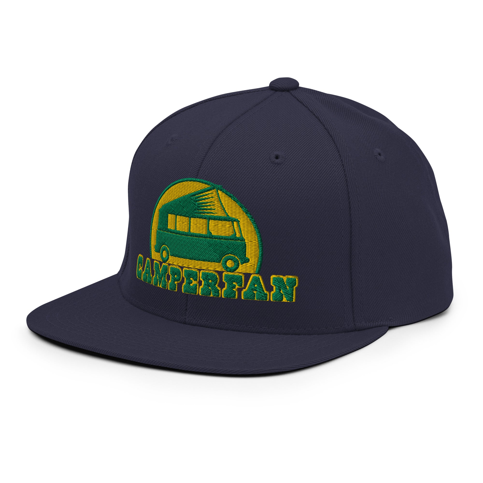 Casquette Snapback Wool Blend Camperfan green/yellow