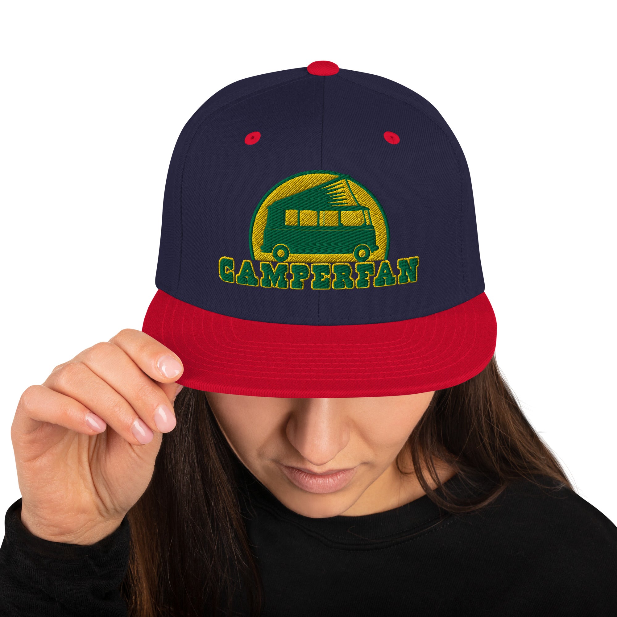 Casquette Snapback Wool Blend bicolore Camperfan green/yellow