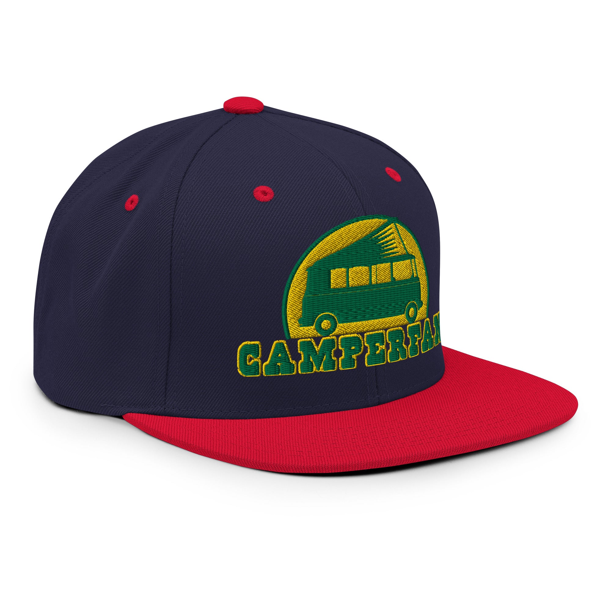 Casquette Snapback Wool Blend bicolore Camperfan green/yellow