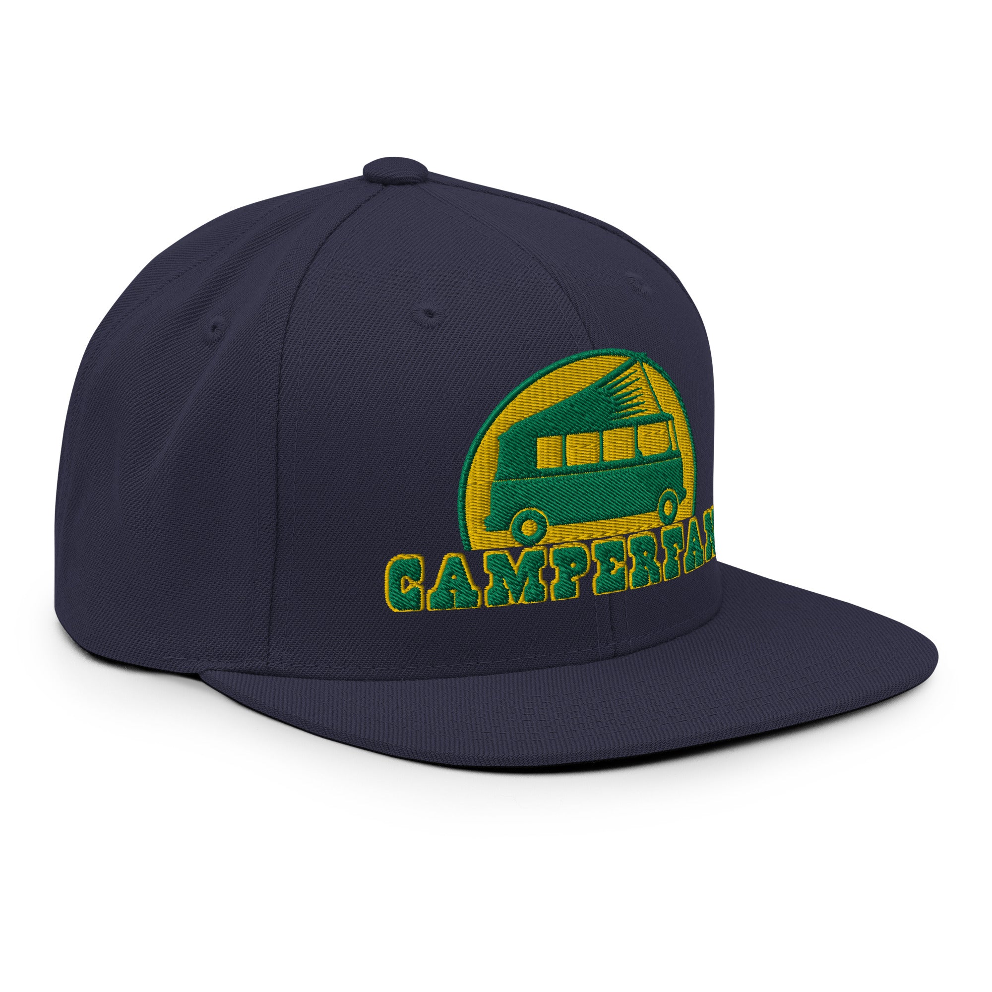 Casquette Snapback Wool Blend Camperfan green/yellow