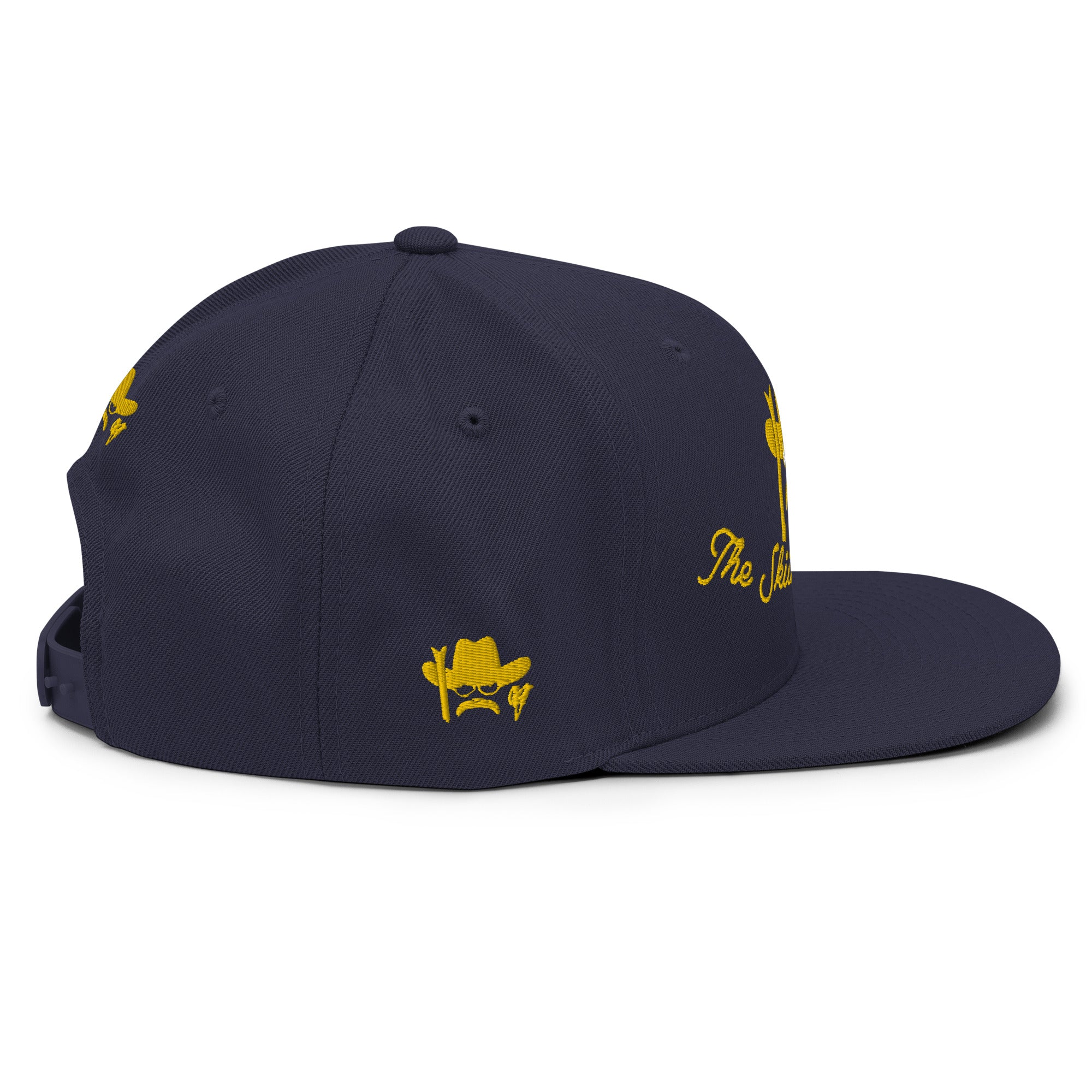 Casquette Snapback Wool Blend The Skiing Cowboy doré brodé sur 3 côtés