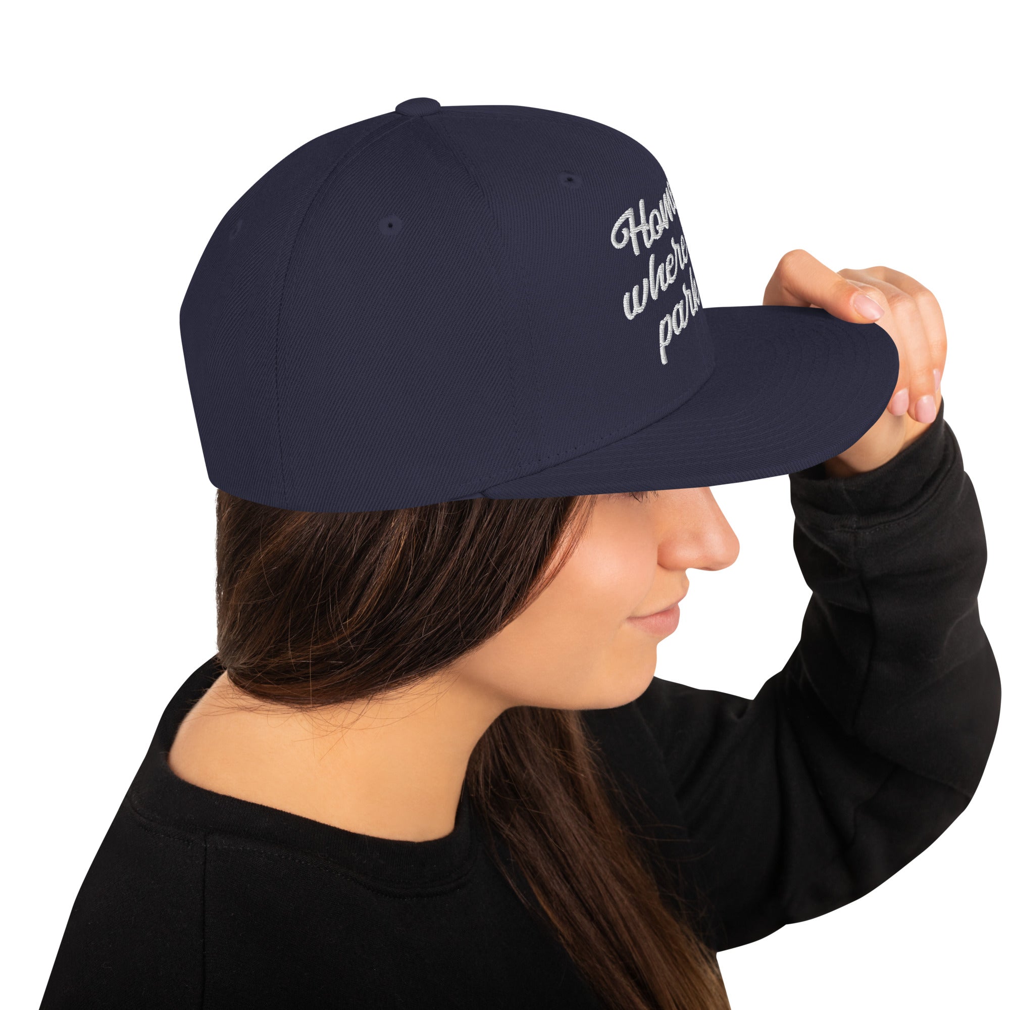 Casquette Snapback Wool Blend Home is where you park it