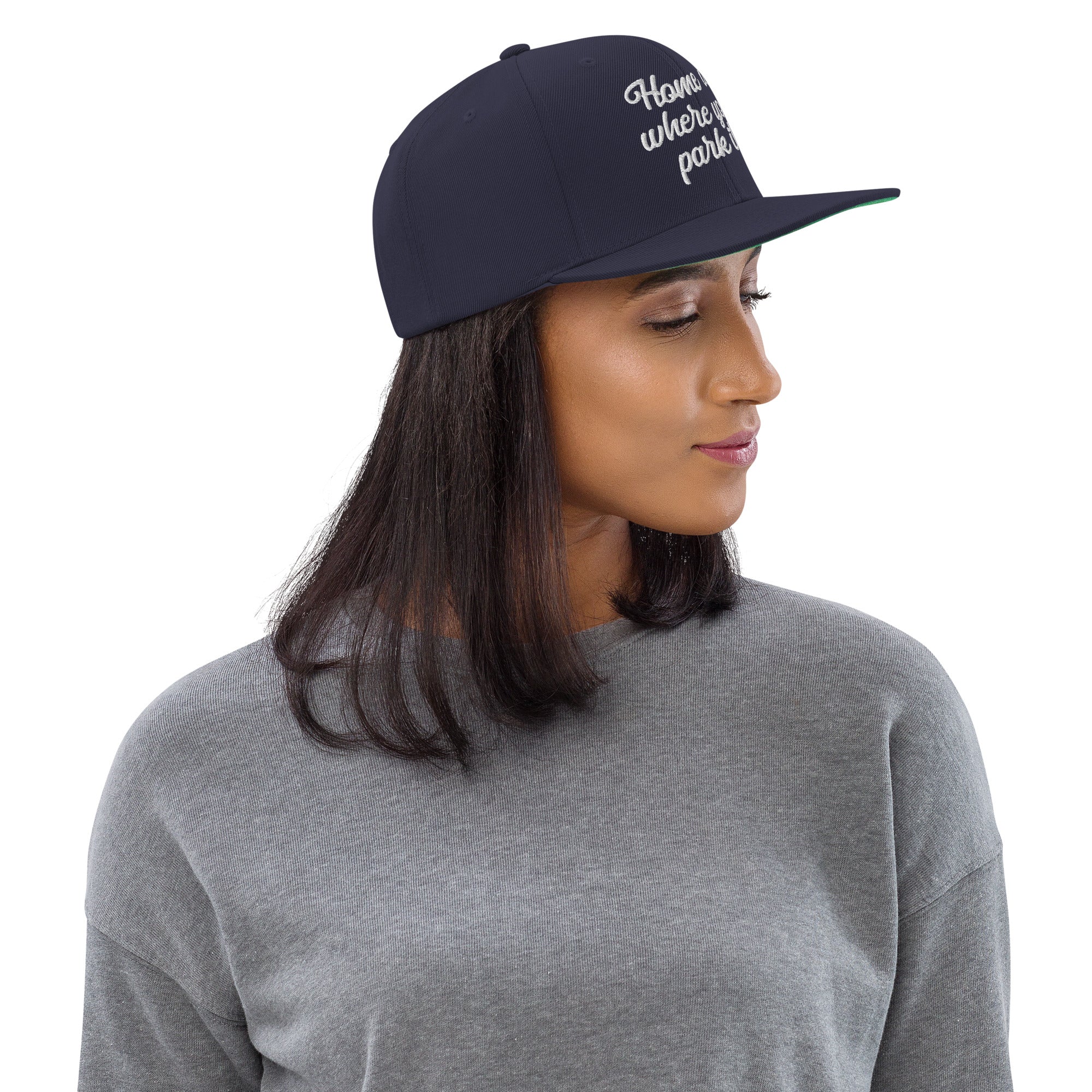 Casquette Snapback Wool Blend Home is where you park it