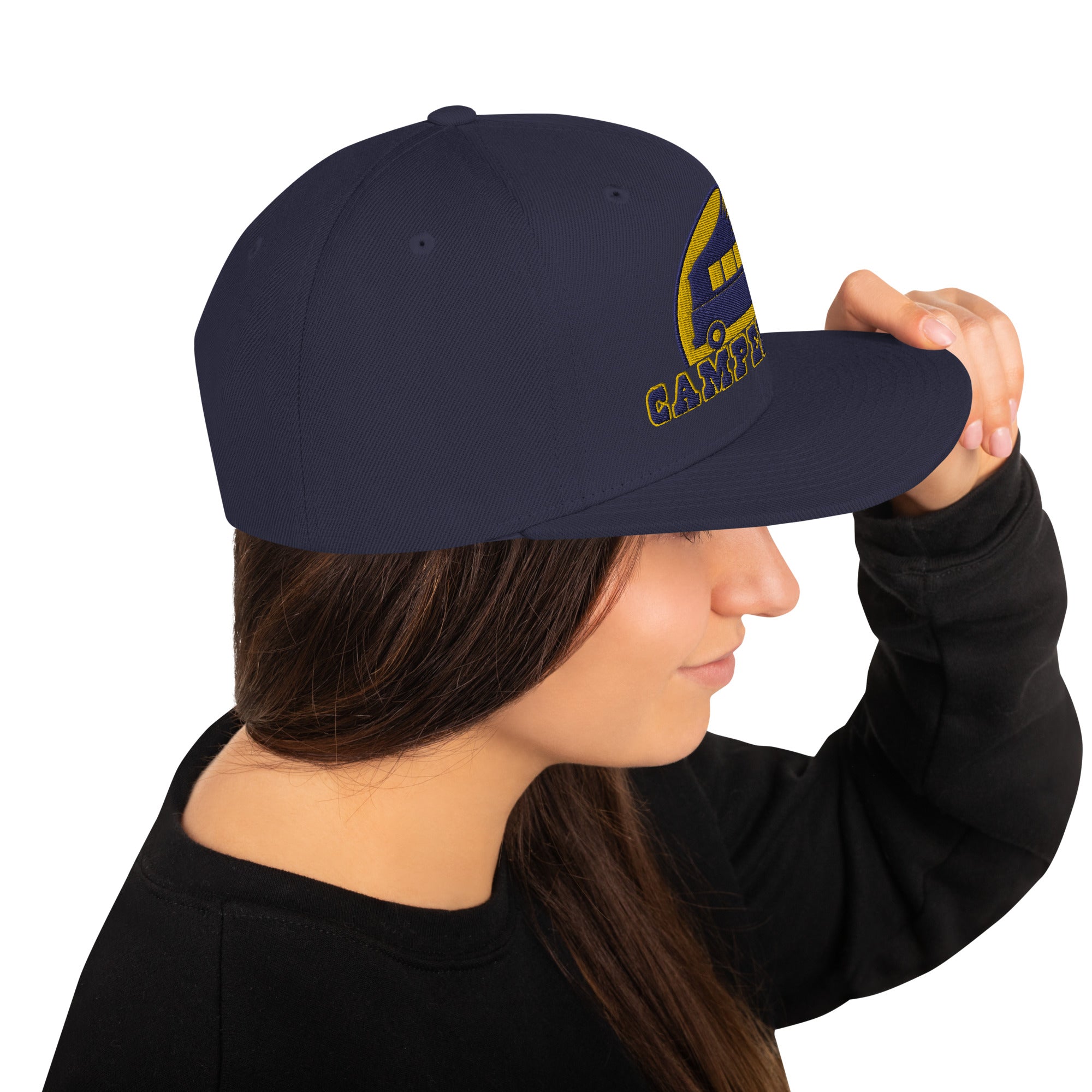 Casquette Snapback Wool Blend Camperfan navy/yellow