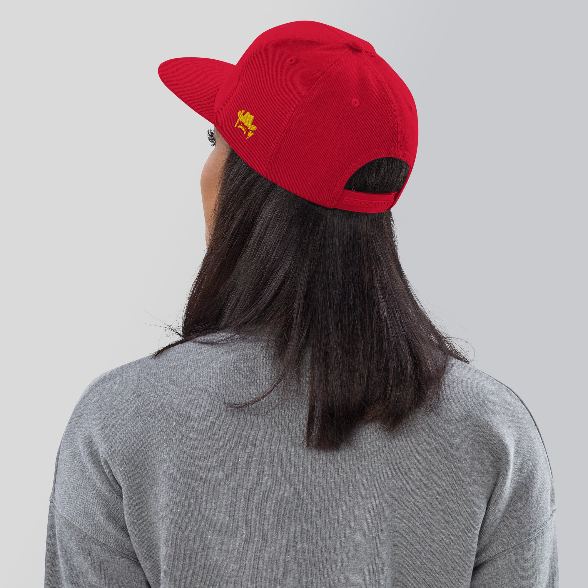 Casquette Snapback Wool Blend The Skiing Cowboy doré brodé sur 3 côtés
