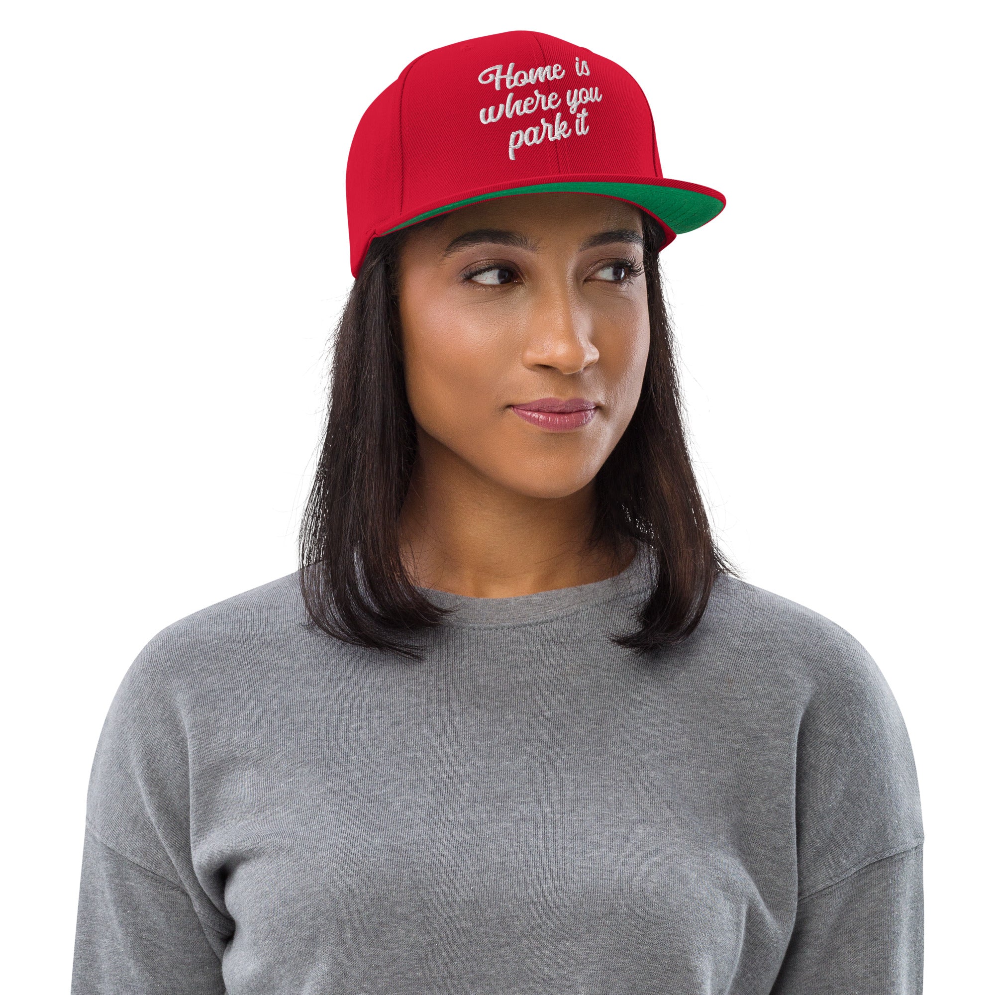Casquette Snapback Wool Blend Home is where you park it