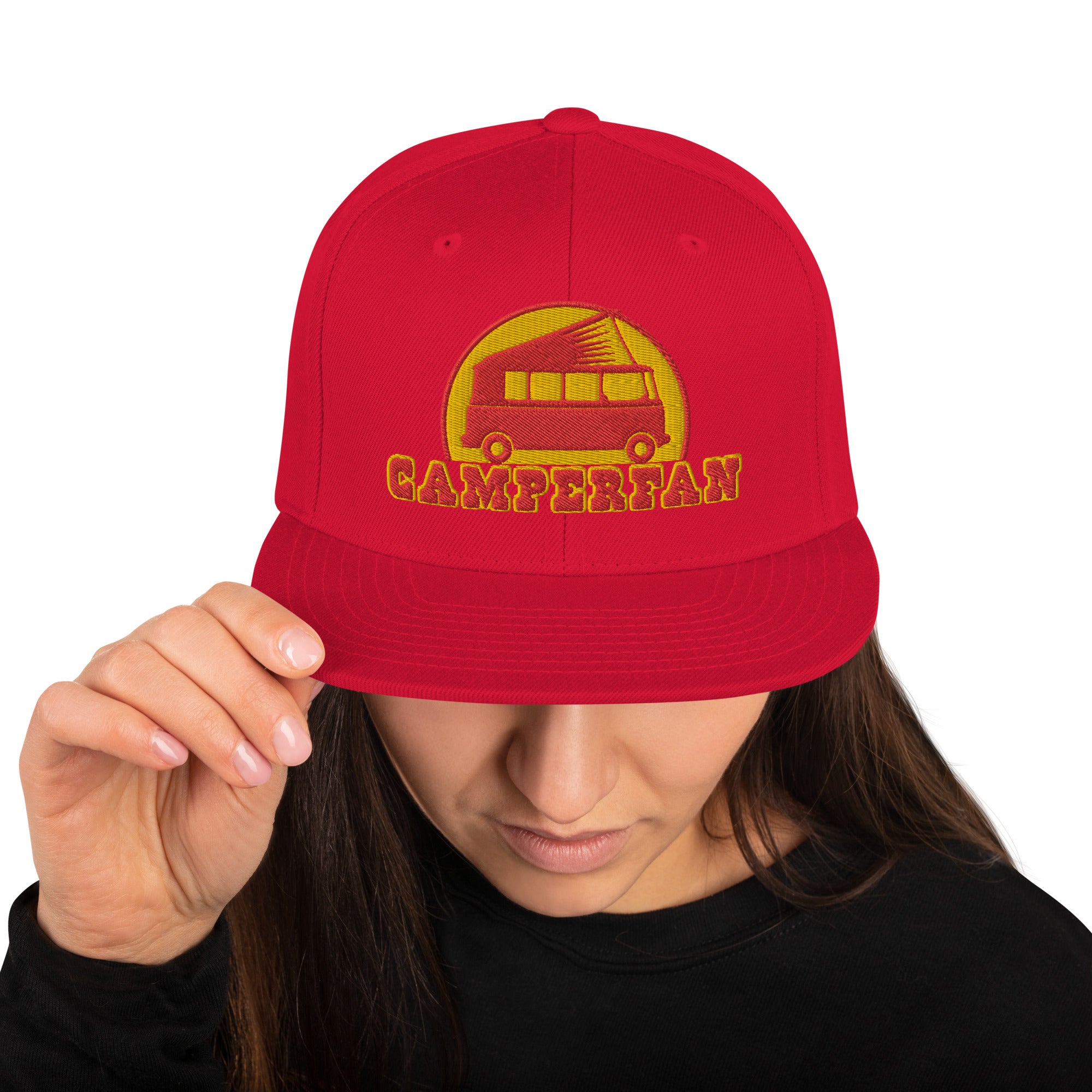 Casquette Snapback Wool Blend Camperfan red/yellow