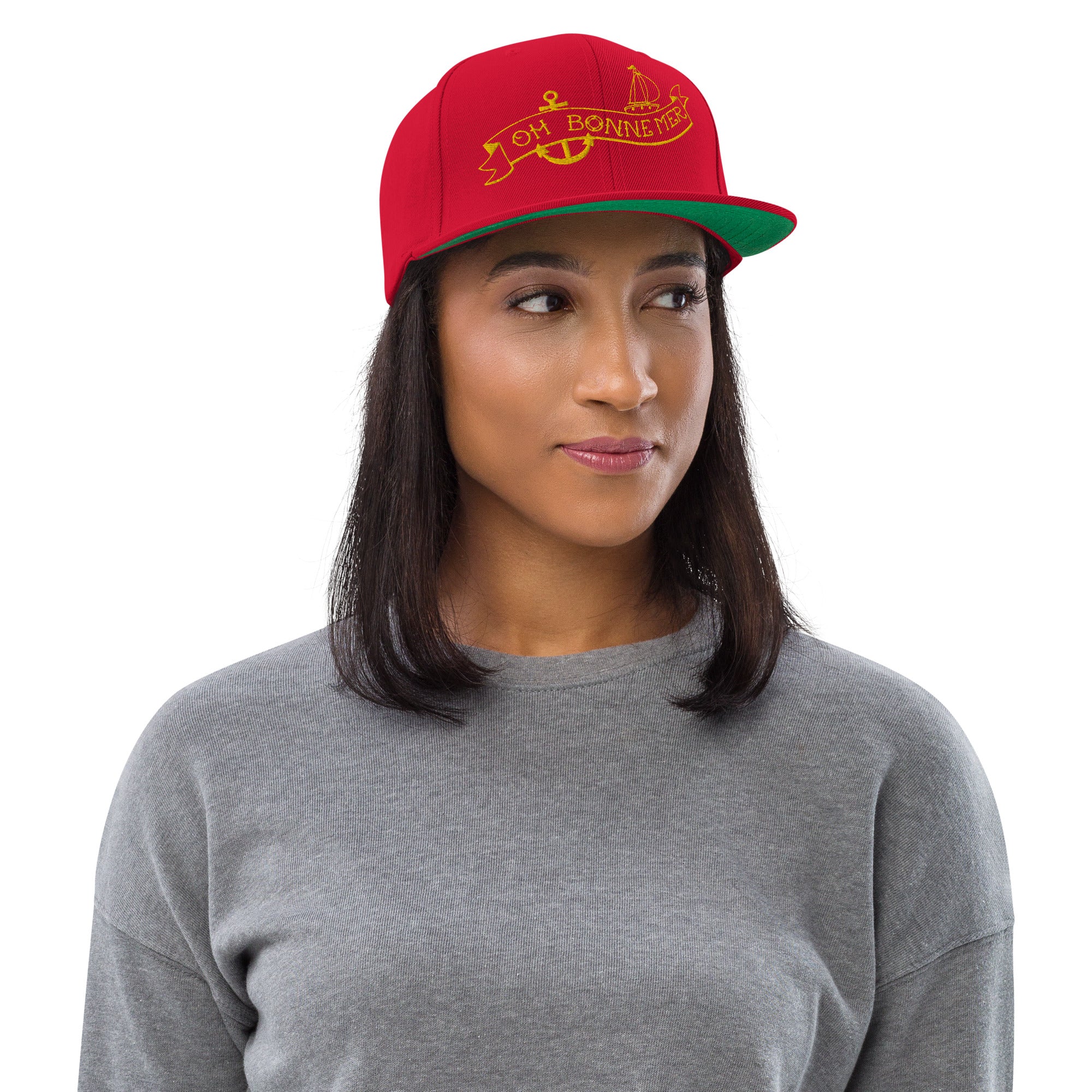 Casquette Snapback Wool Blend Oh Bonne Mer Tattoo Gold