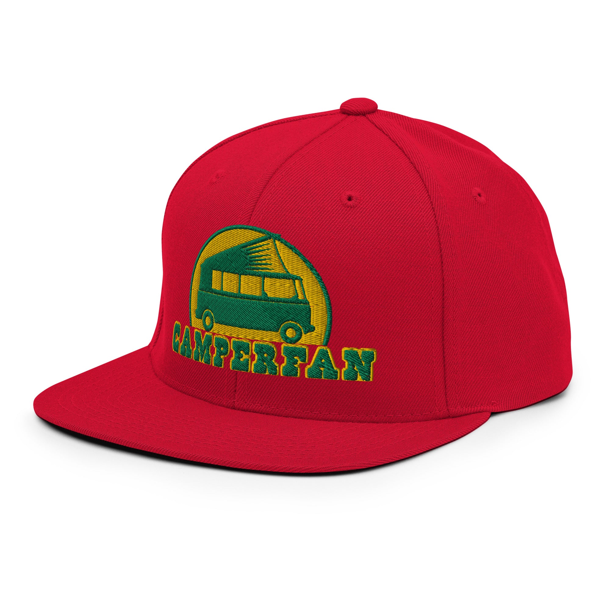 Casquette Snapback Wool Blend Camperfan green/yellow