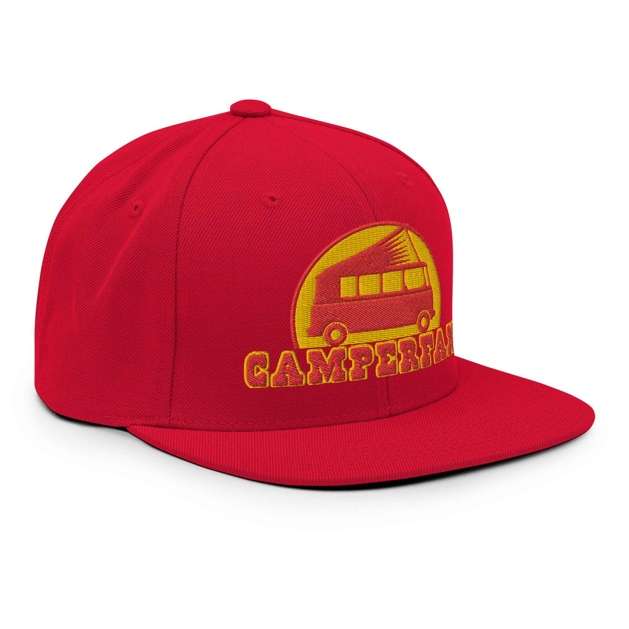 Casquette Snapback Wool Blend Camperfan red/yellow