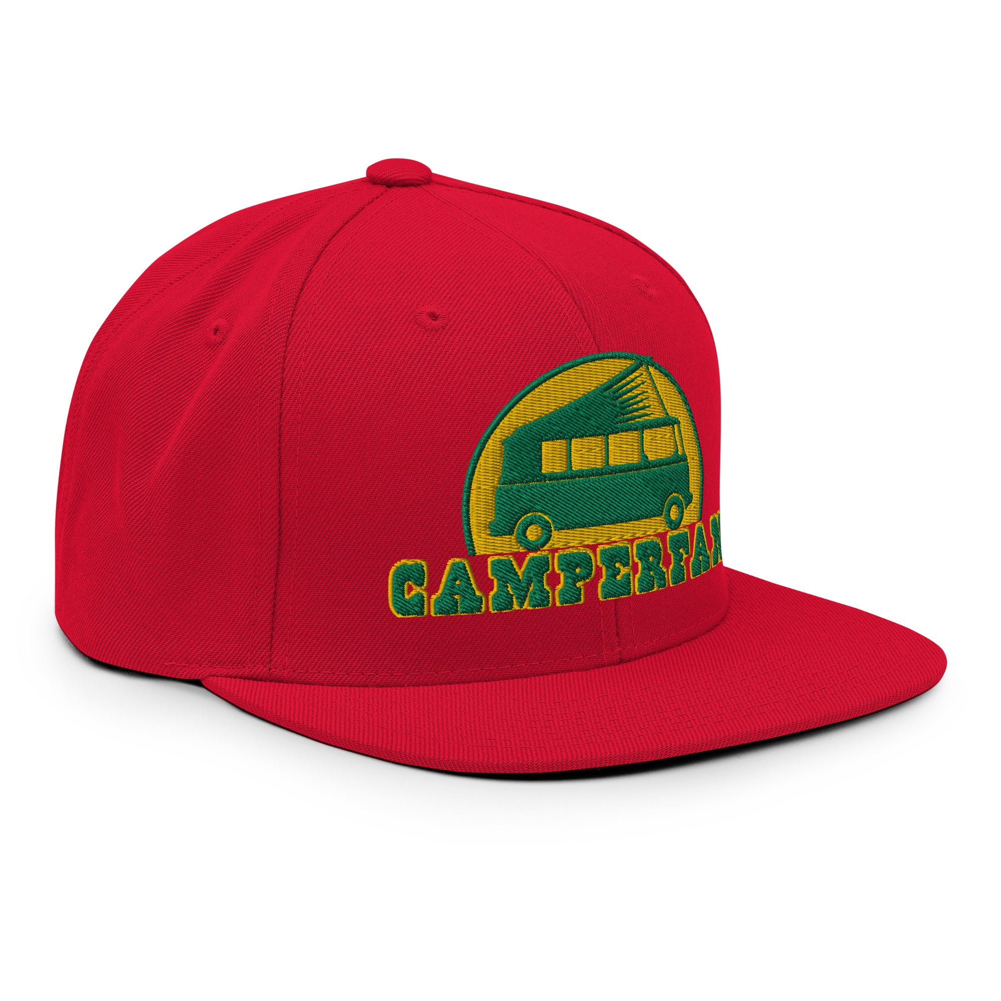 Casquette Snapback Wool Blend Camperfan green/yellow