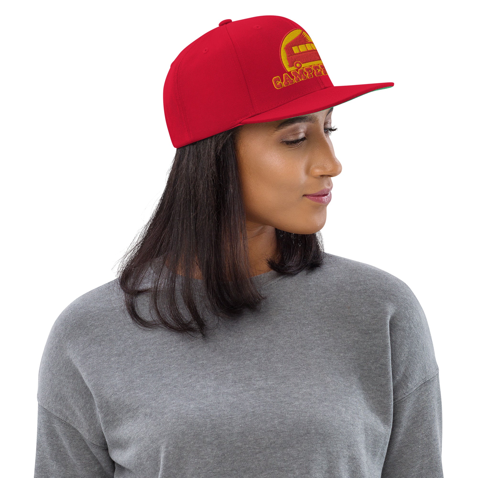 Casquette Snapback Wool Blend Camperfan red/yellow