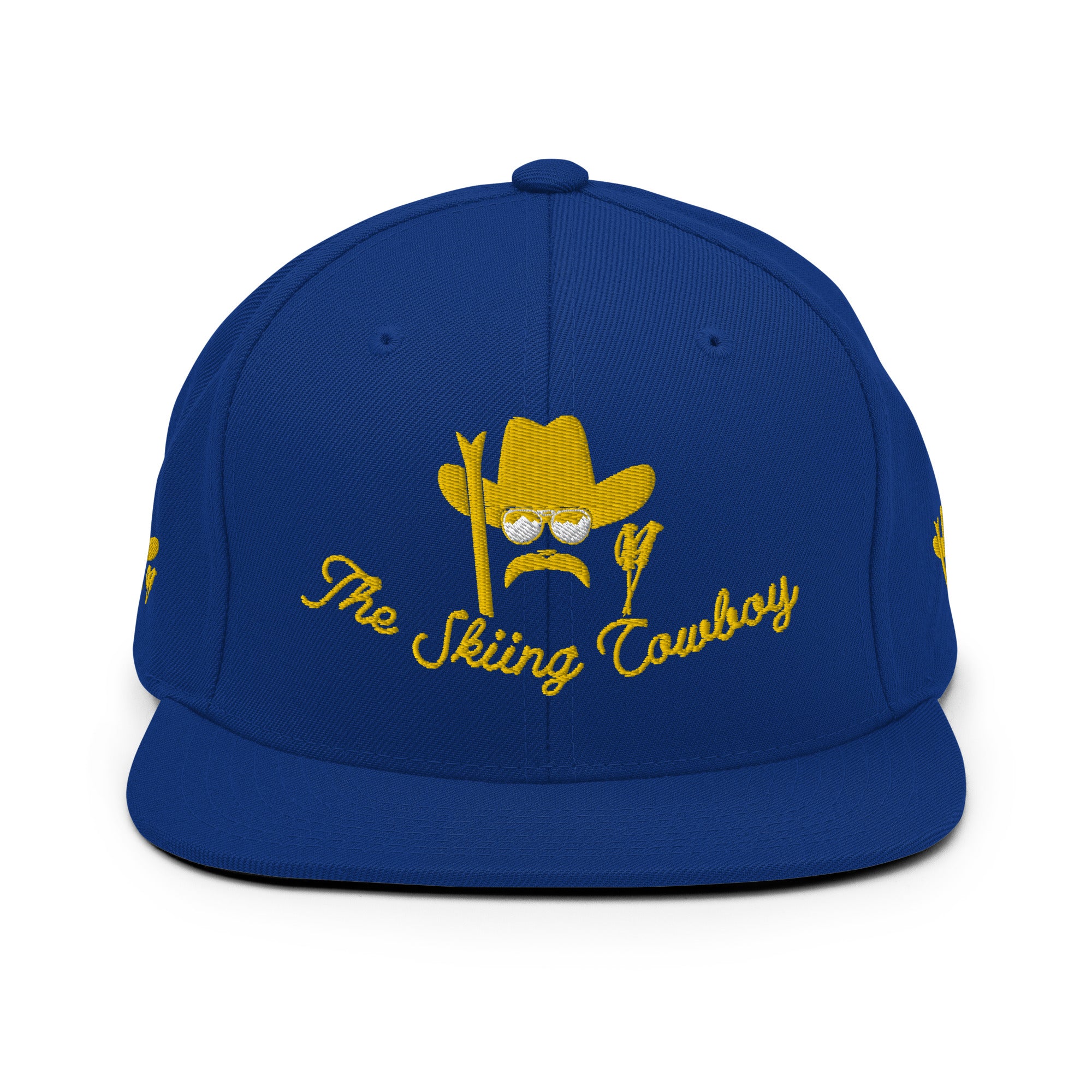 Casquette Snapback Wool Blend The Skiing Cowboy doré brodé sur 3 côtés
