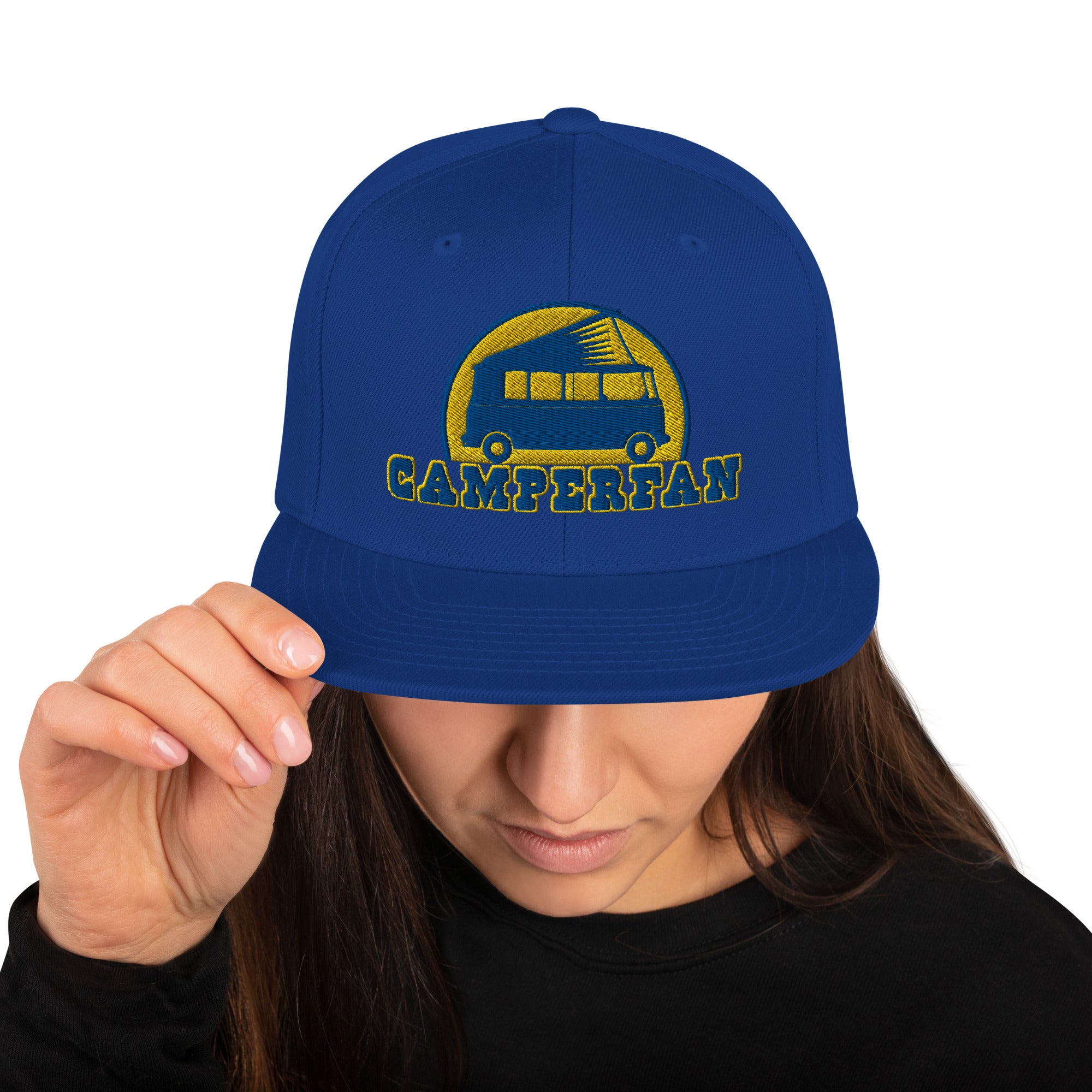 Casquette Snapback Wool Blend Camperfan blue/yellow