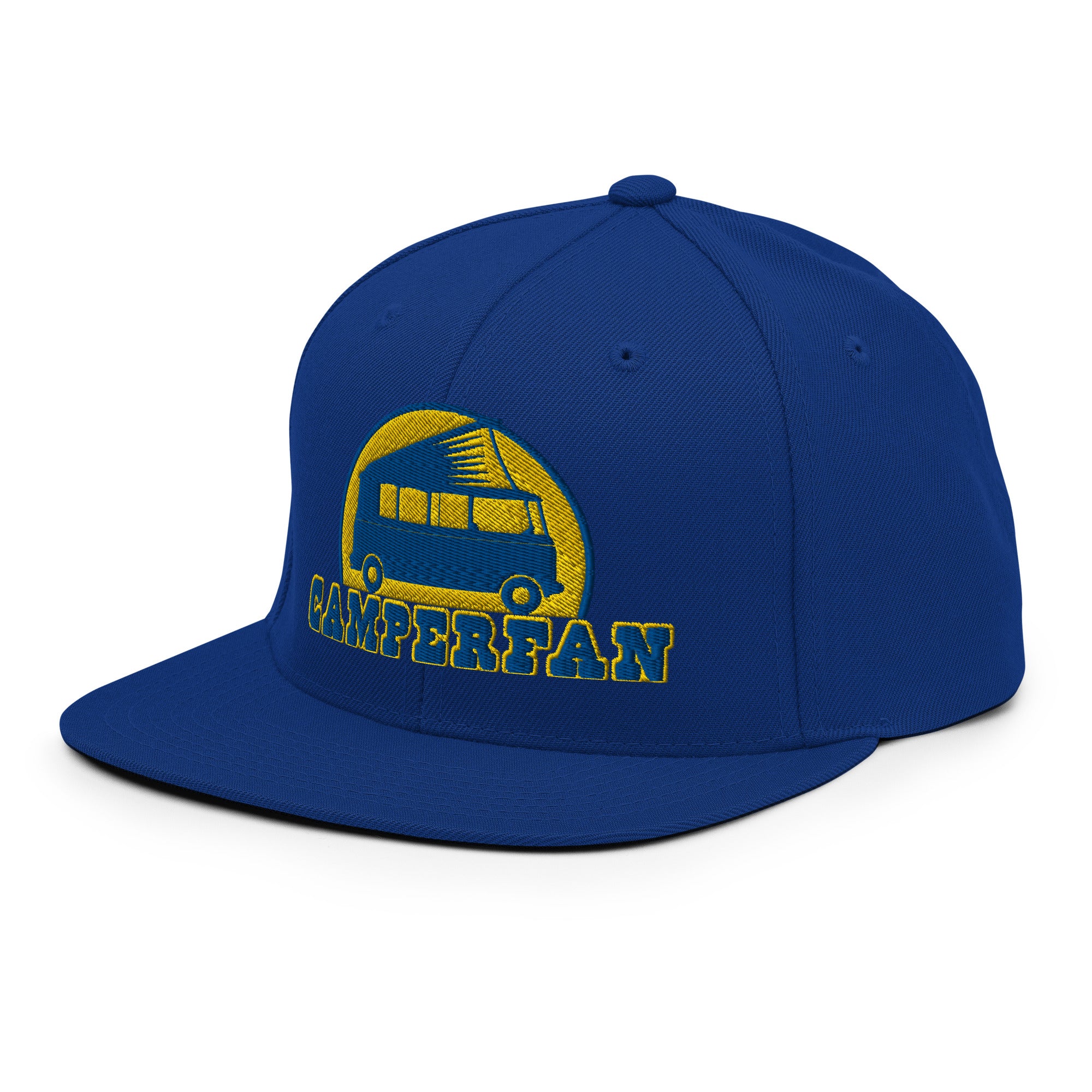 Casquette Snapback Wool Blend Camperfan blue/yellow
